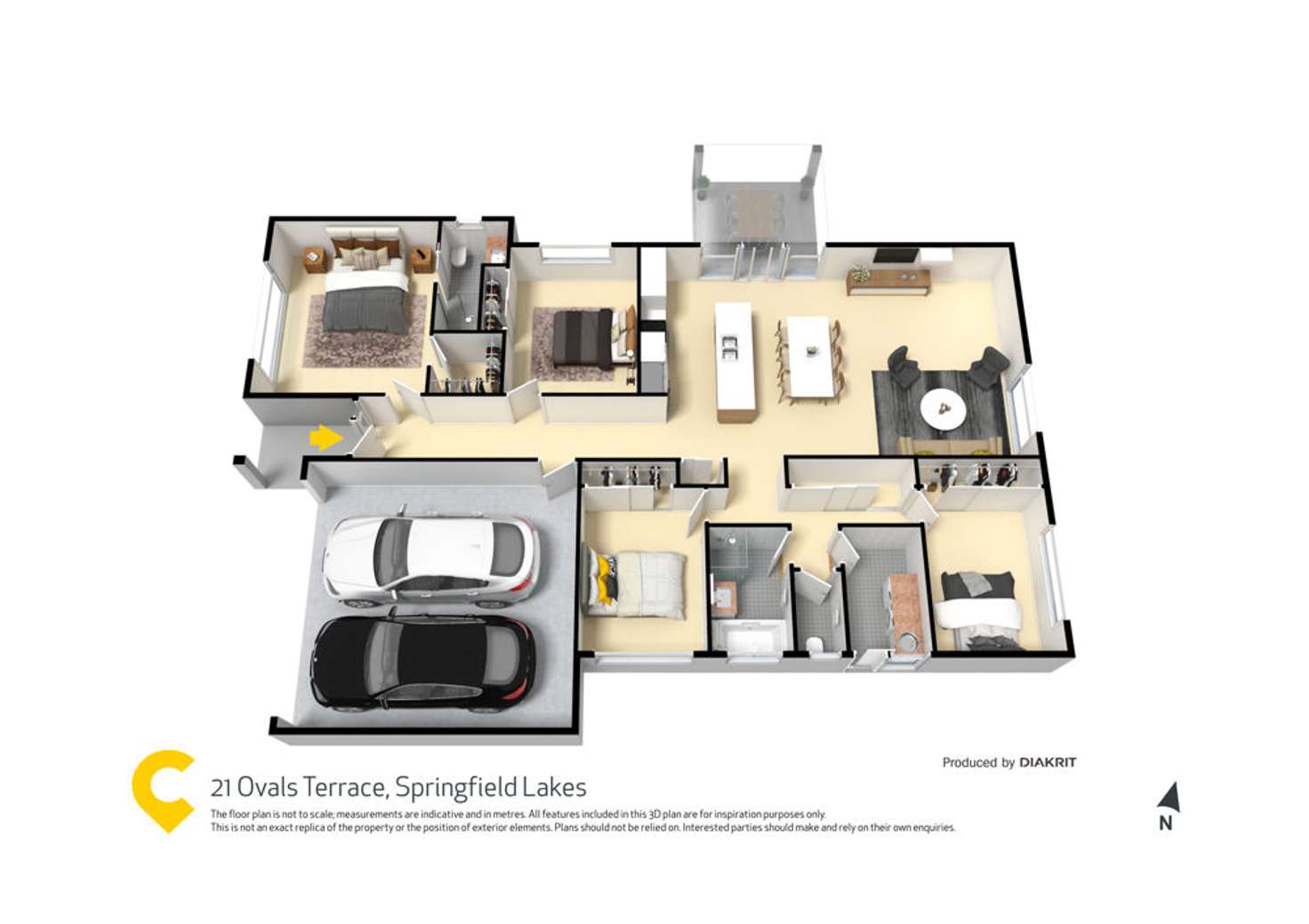 Floorplan of Homely house listing, 21 Ovals Terrace, Springfield Lakes QLD 4300