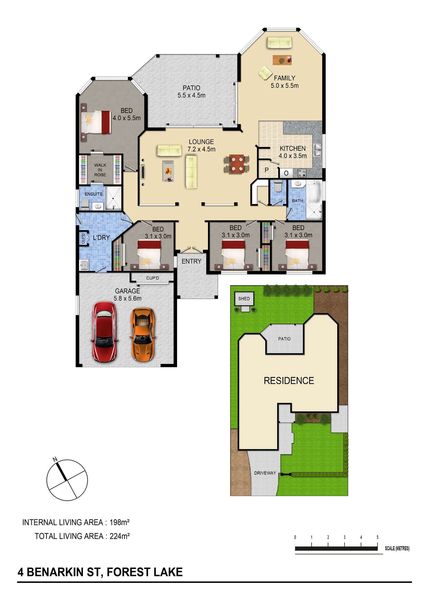 Floorplan of Homely house listing, 4 Benarkin St, Forest Lake QLD 4078