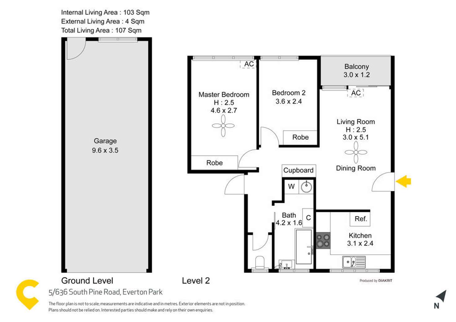 Floorplan of Homely unit listing, 5/636 South Pine Road, Everton Park QLD 4053