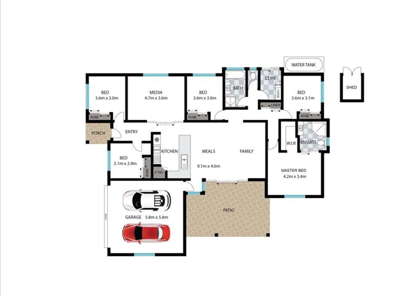 Floorplan of Homely house listing, 15 Koel Court, Warner QLD 4500