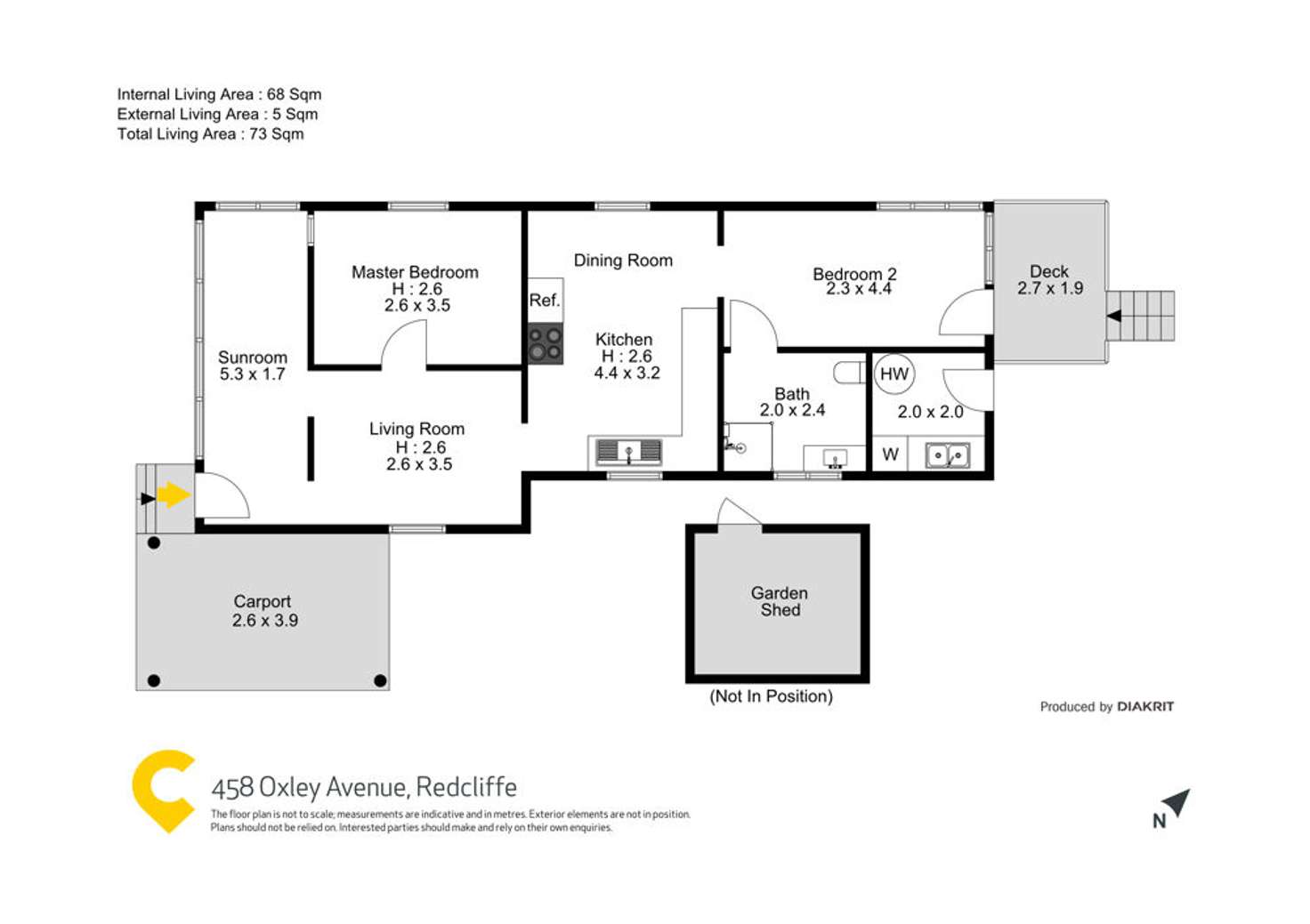Floorplan of Homely house listing, 458 Oxley Avenue, Redcliffe QLD 4020