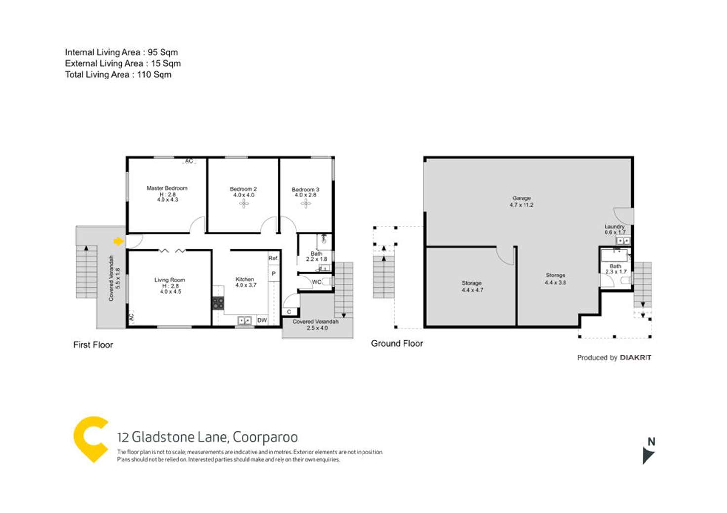 Floorplan of Homely house listing, 12 Gladstone Lane, Coorparoo QLD 4151