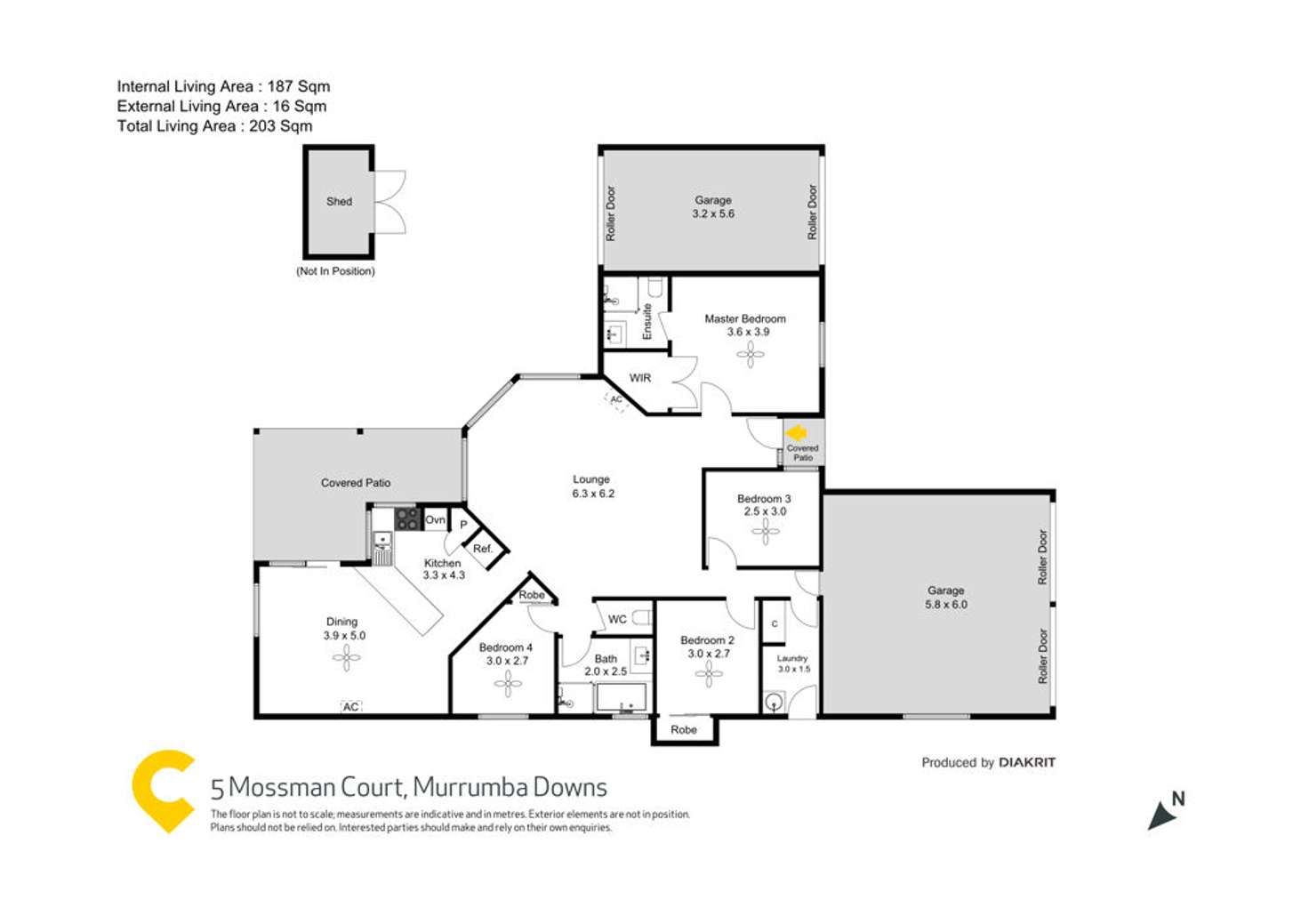 Floorplan of Homely house listing, 5 Mossman Court, Murrumba Downs QLD 4503