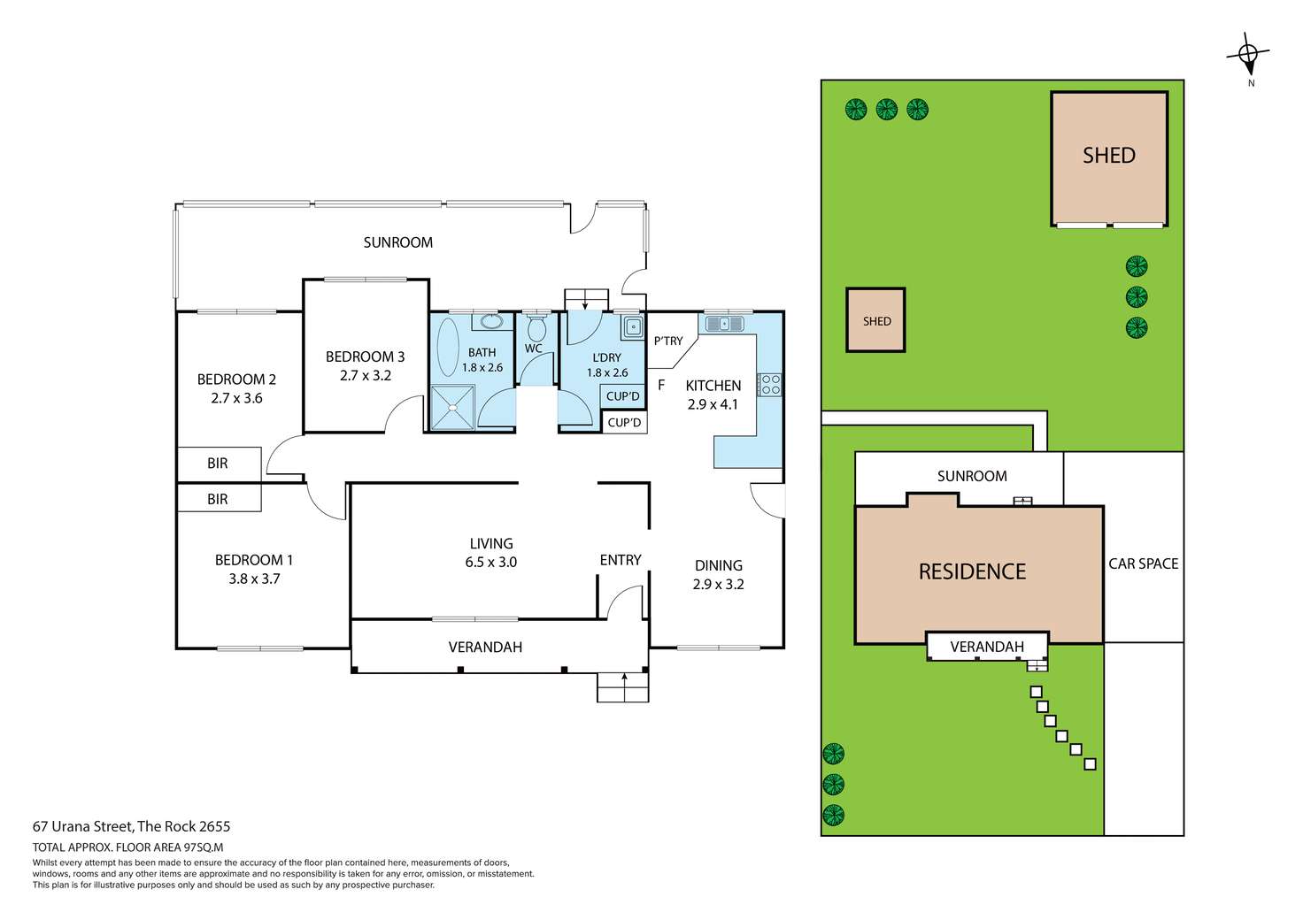Floorplan of Homely house listing, 67 Urana Street, The Rock NSW 2655