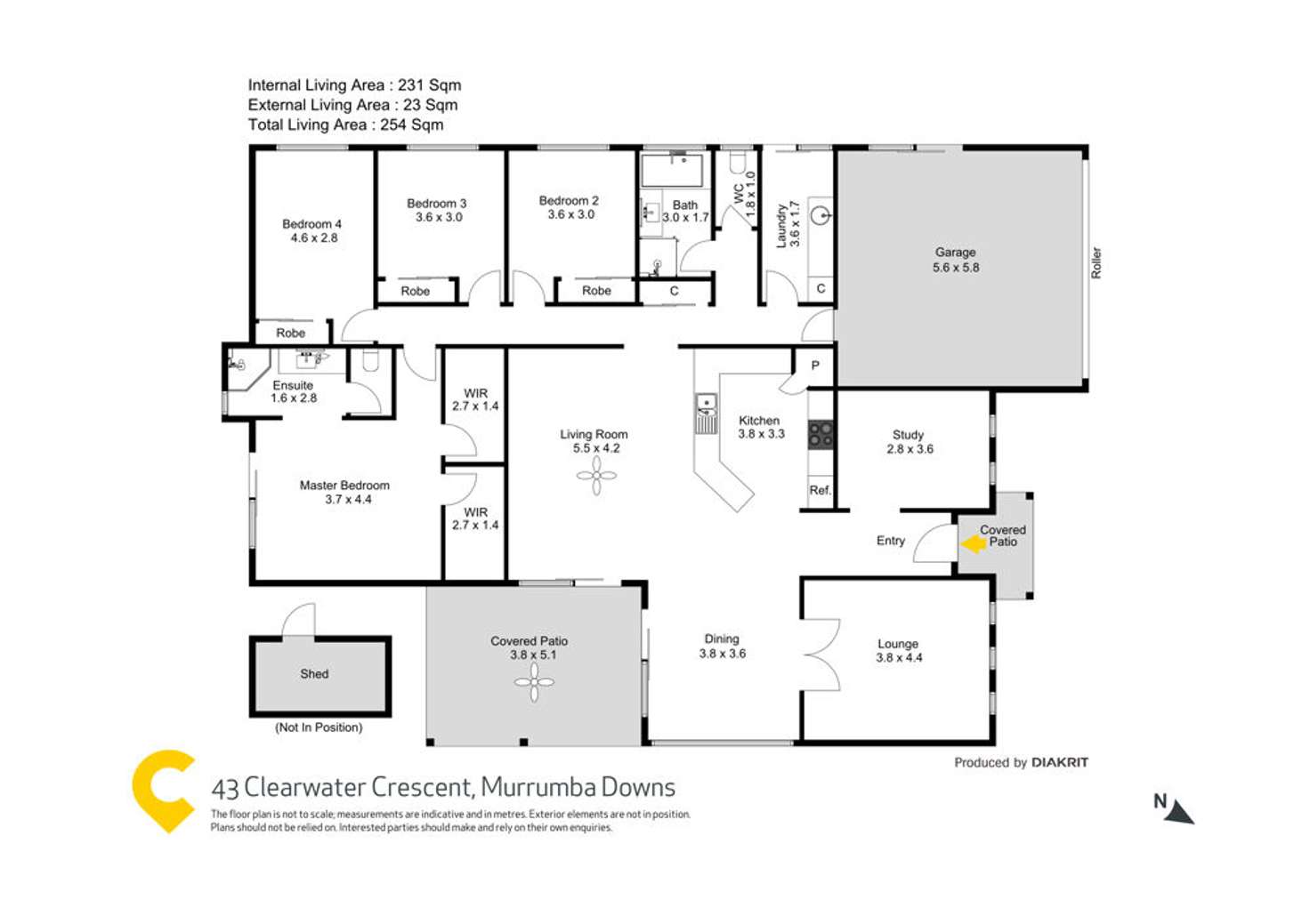 Floorplan of Homely house listing, 43 Clearwater Crescent, Murrumba Downs QLD 4503