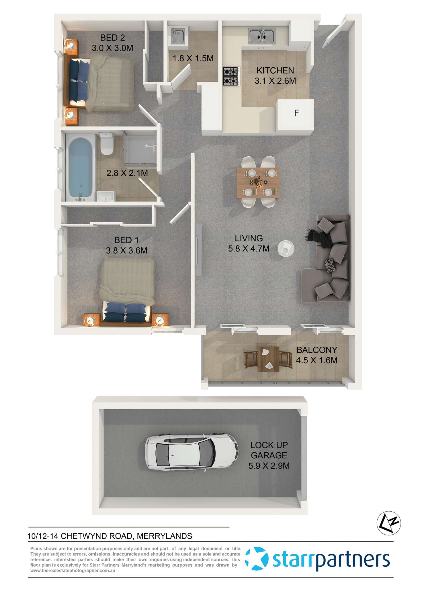 Floorplan of Homely unit listing, 10/12-14 Chetwynd Road, Merrylands NSW 2160