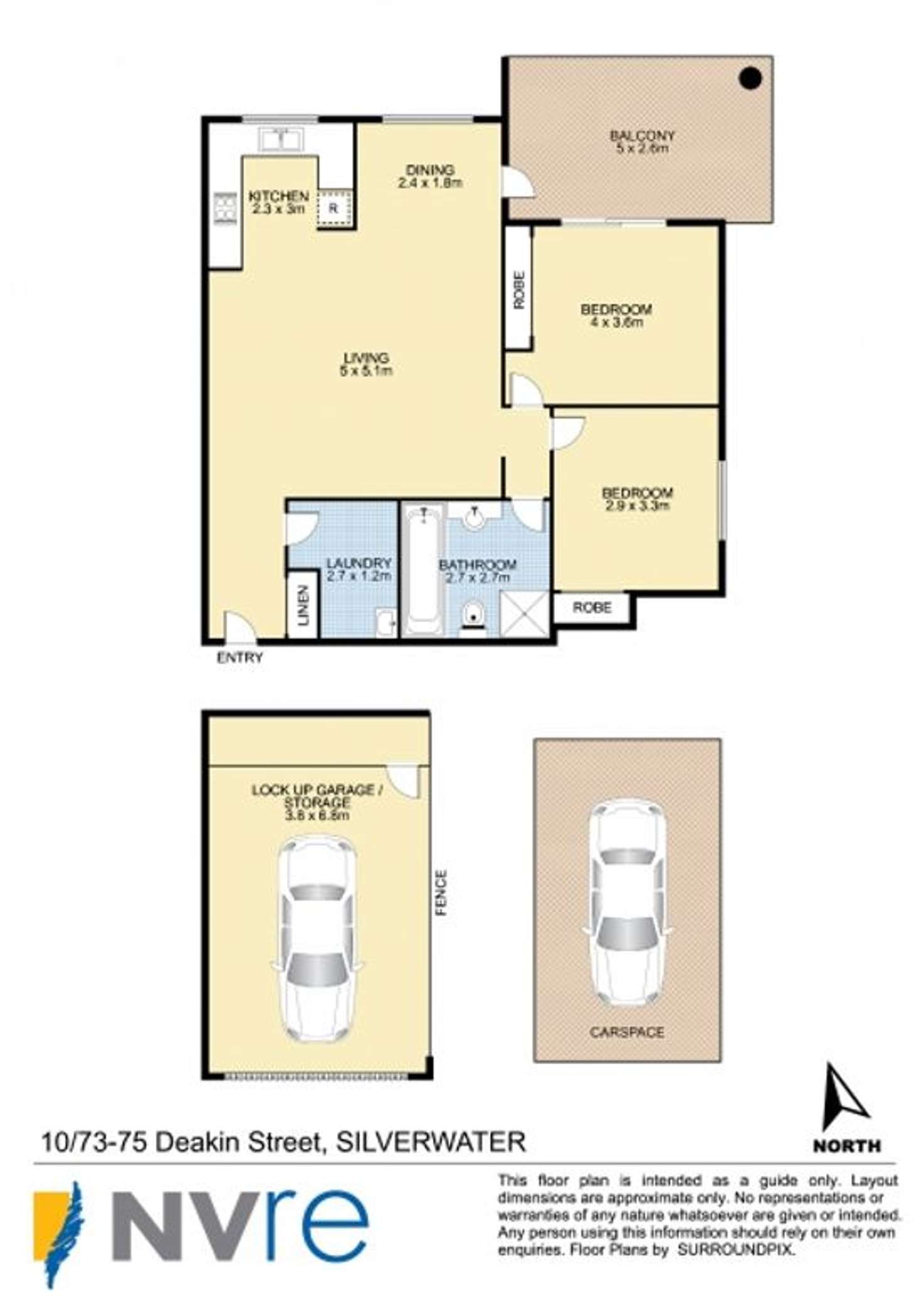 Floorplan of Homely apartment listing, 10/73-75 Deakin Street, Silverwater NSW 2128