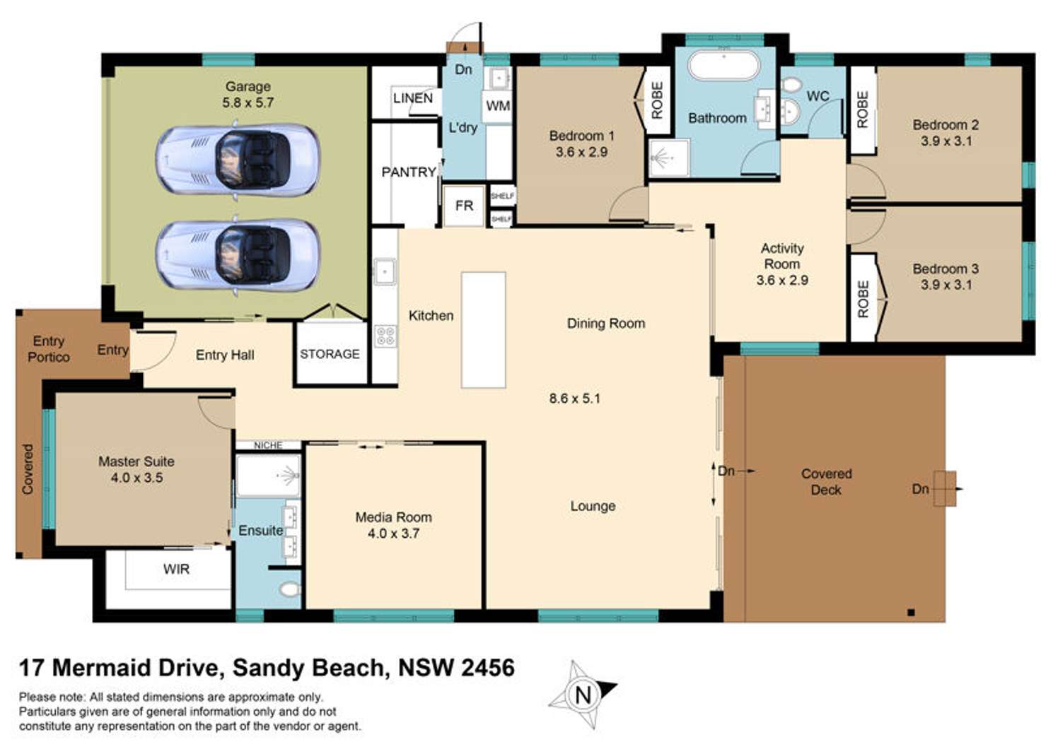 Floorplan of Homely house listing, 17 Mermaid Drive, Sandy Beach NSW 2456