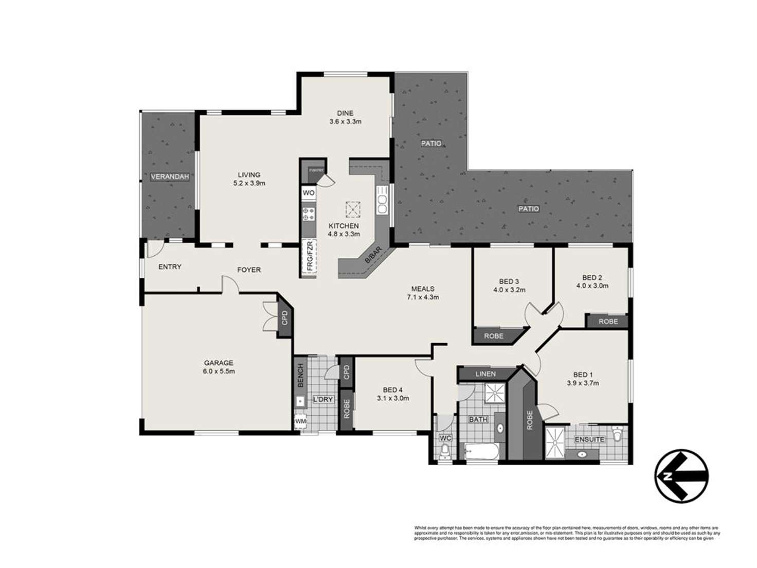 Floorplan of Homely house listing, 15 Sandwell Crescent, Kippa-Ring QLD 4021