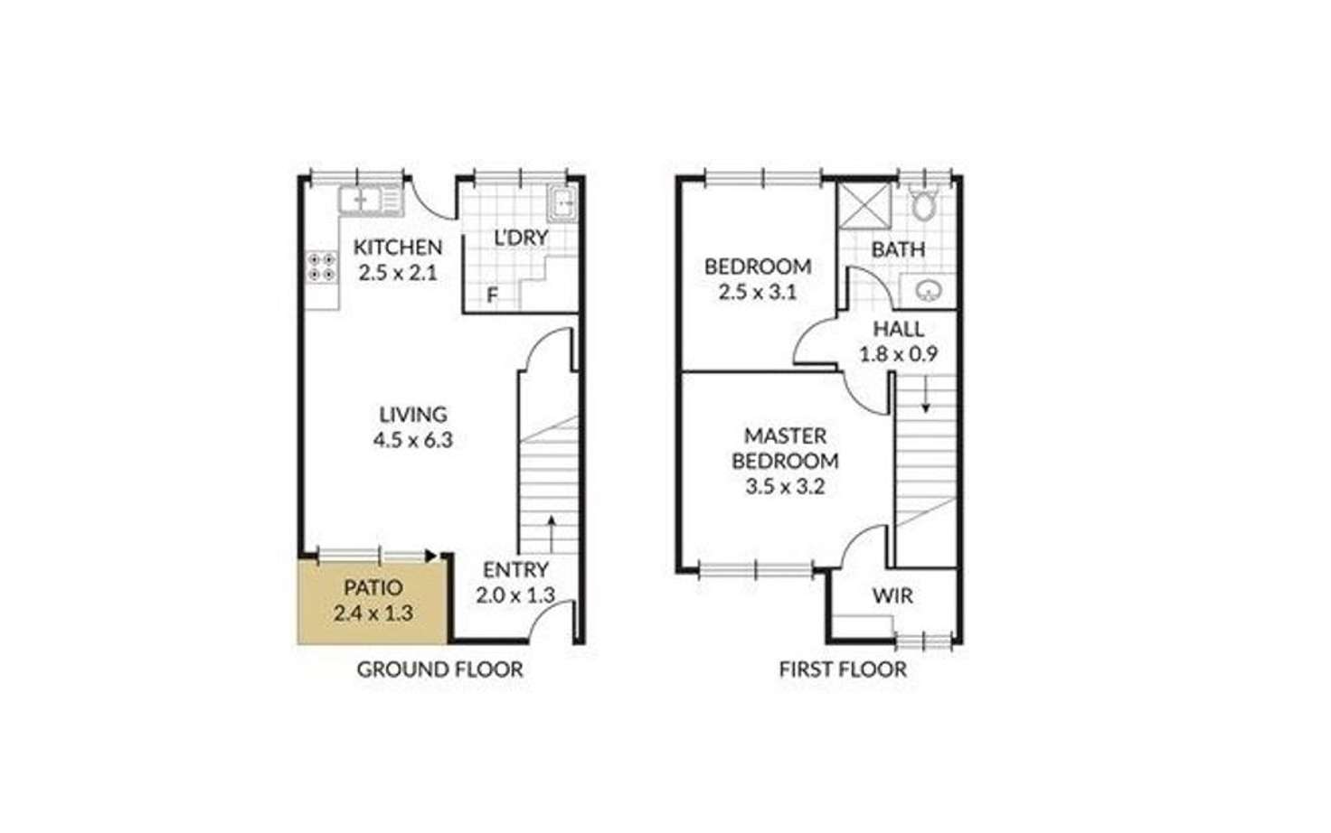 Floorplan of Homely unit listing, 3/115 Prince Edward Parade, Scarborough QLD 4020