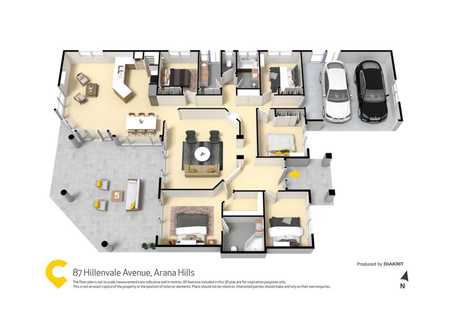 Floorplan of Homely house listing, 87 Hillenvale Avenue, Arana Hills QLD 4054