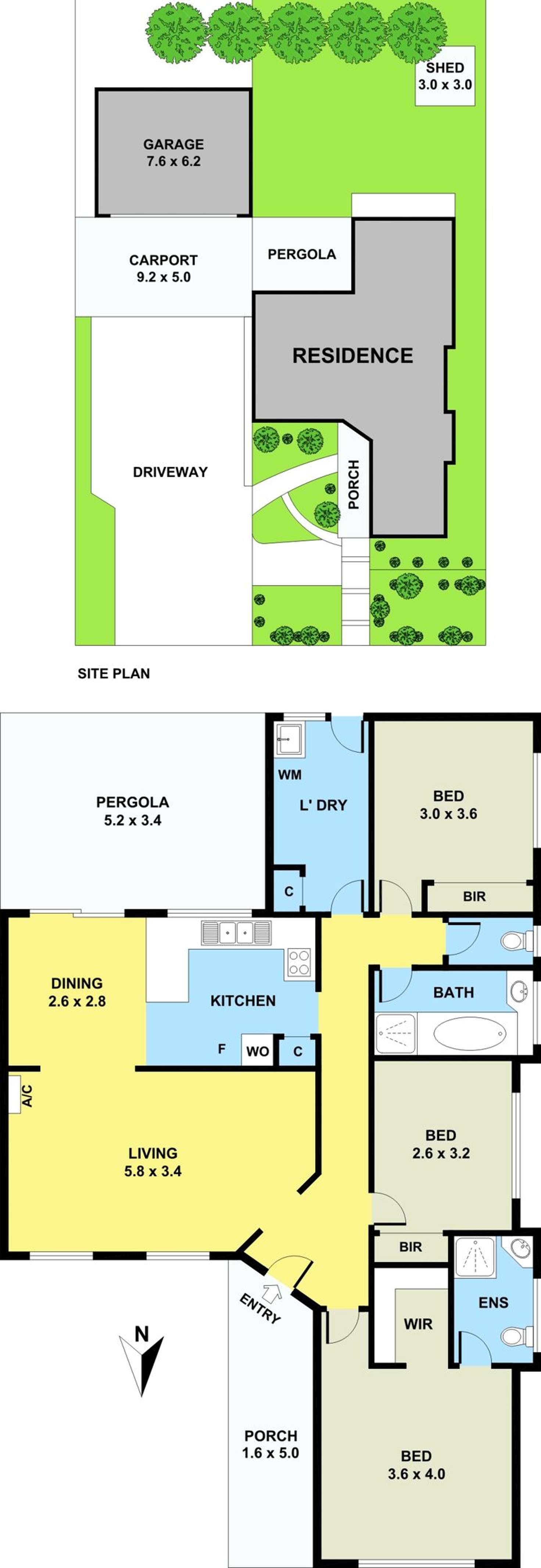 Floorplan of Homely house listing, 56 George Chudleigh Drive, Hallam VIC 3803