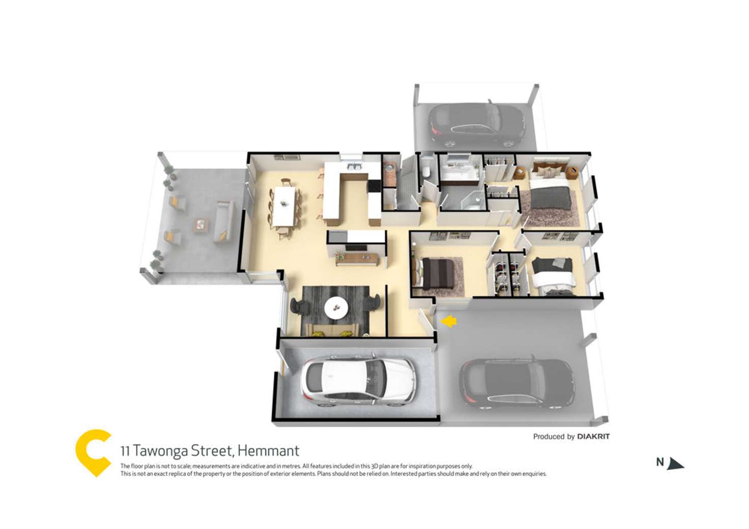 Floorplan of Homely house listing, 11 Tawonga Street, Hemmant QLD 4174