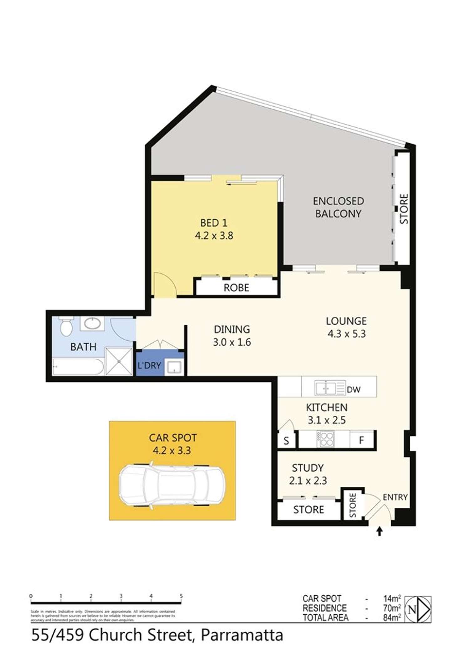 Floorplan of Homely unit listing, 55/459-463 Church Street, North Parramatta NSW 2151