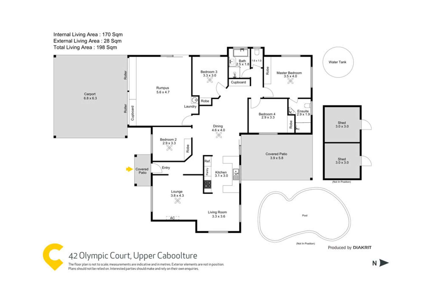 Floorplan of Homely house listing, 42 Olympic Court, Upper Caboolture QLD 4510