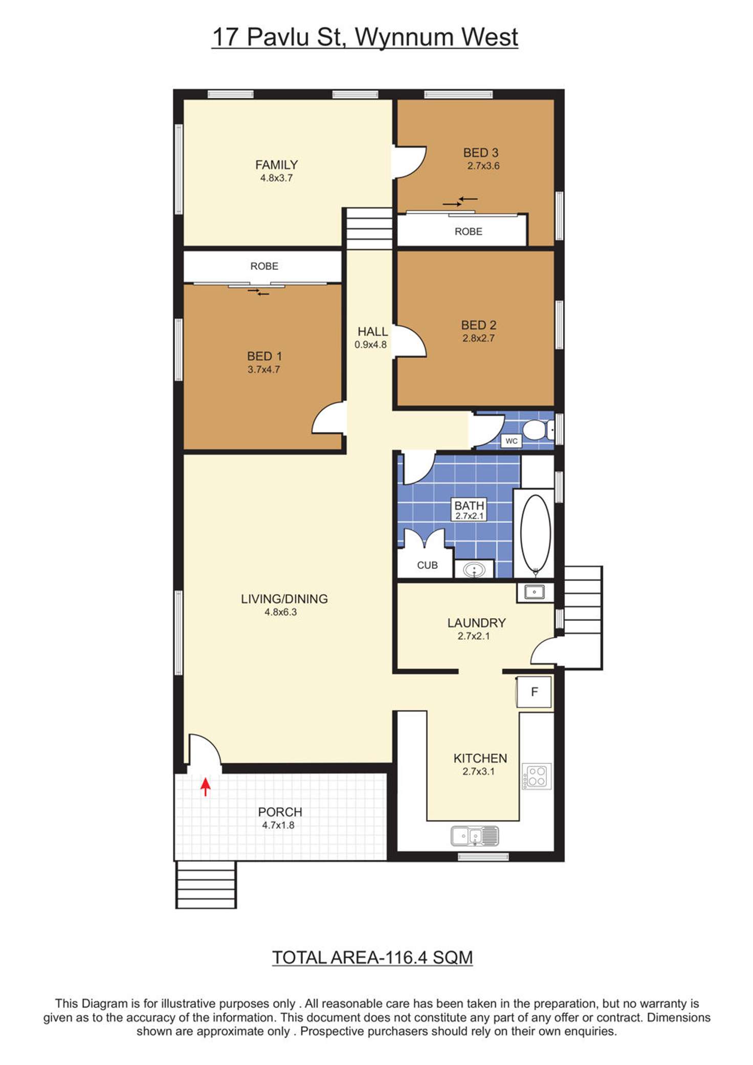Floorplan of Homely house listing, 17 Pavlu Street, Wynnum West QLD 4178