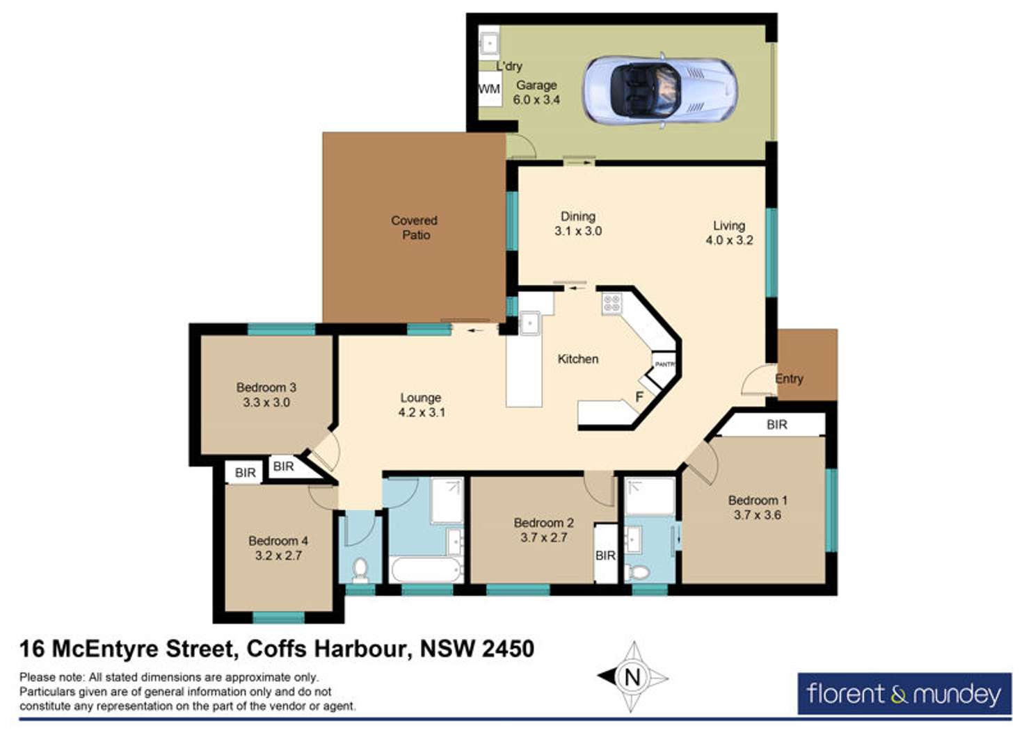 Floorplan of Homely house listing, 16 McEntyre St, Coffs Harbour NSW 2450