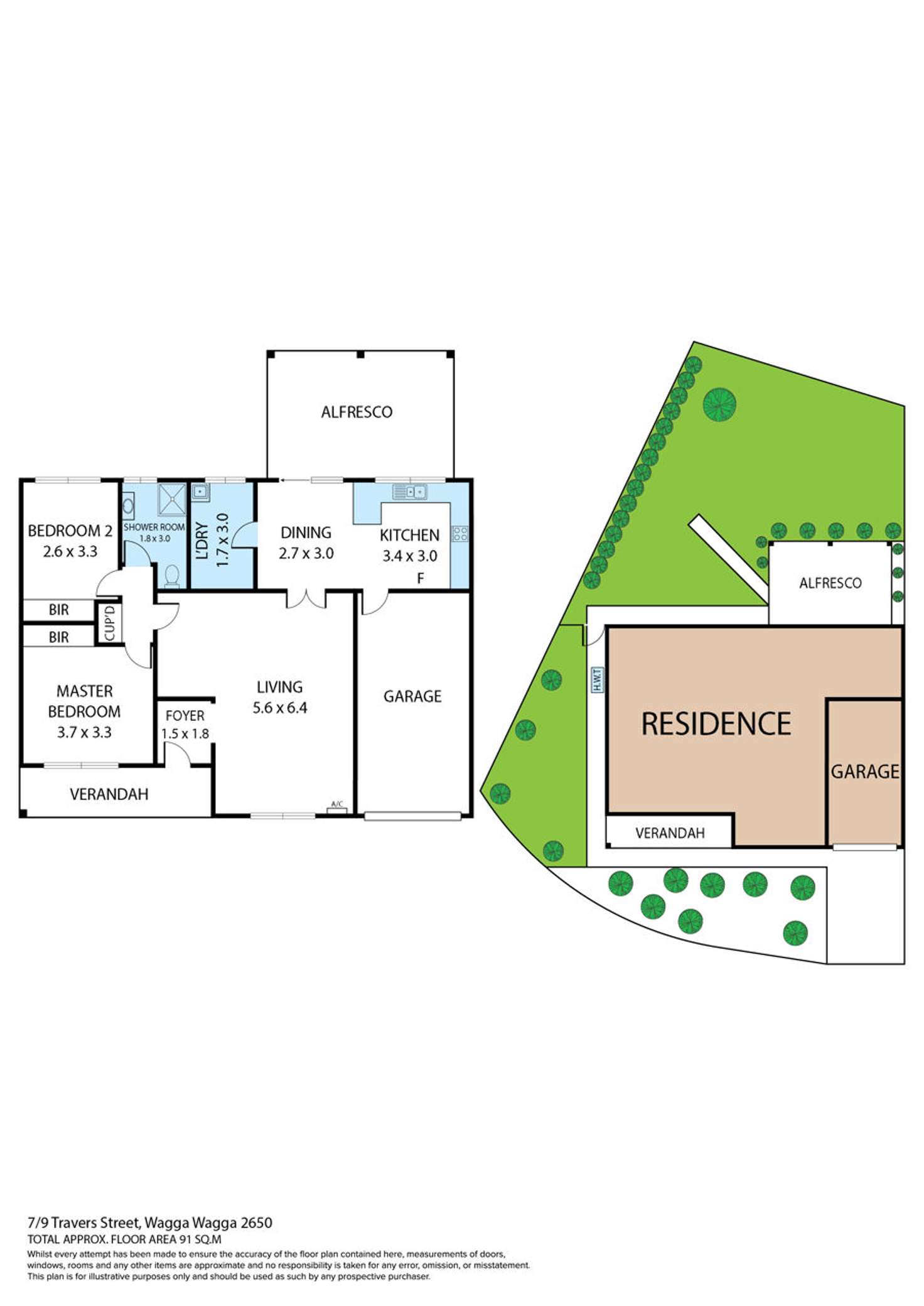 Floorplan of Homely house listing, 7/9 Travers Street, Wagga Wagga NSW 2650