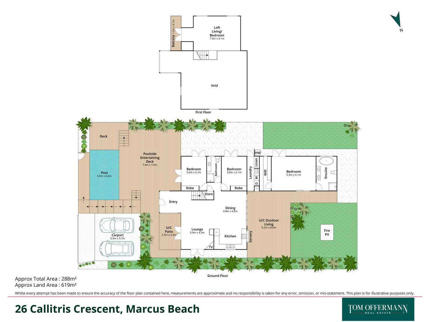 Floorplan of Homely house listing, 26 Callitris Crescent, Marcus Beach QLD 4573