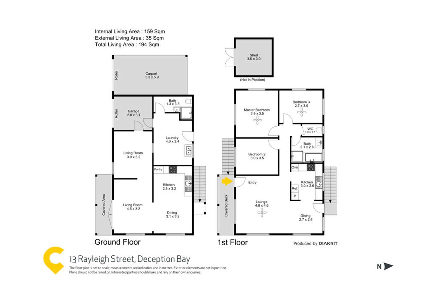 Floorplan of Homely house listing, 13 Rayleigh Street, Deception Bay QLD 4508
