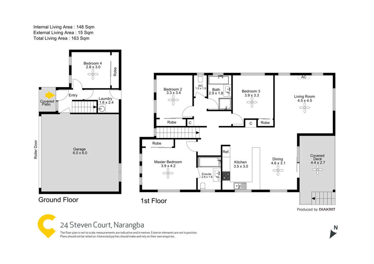 Floorplan of Homely house listing, 24 Steven Court, Narangba QLD 4504
