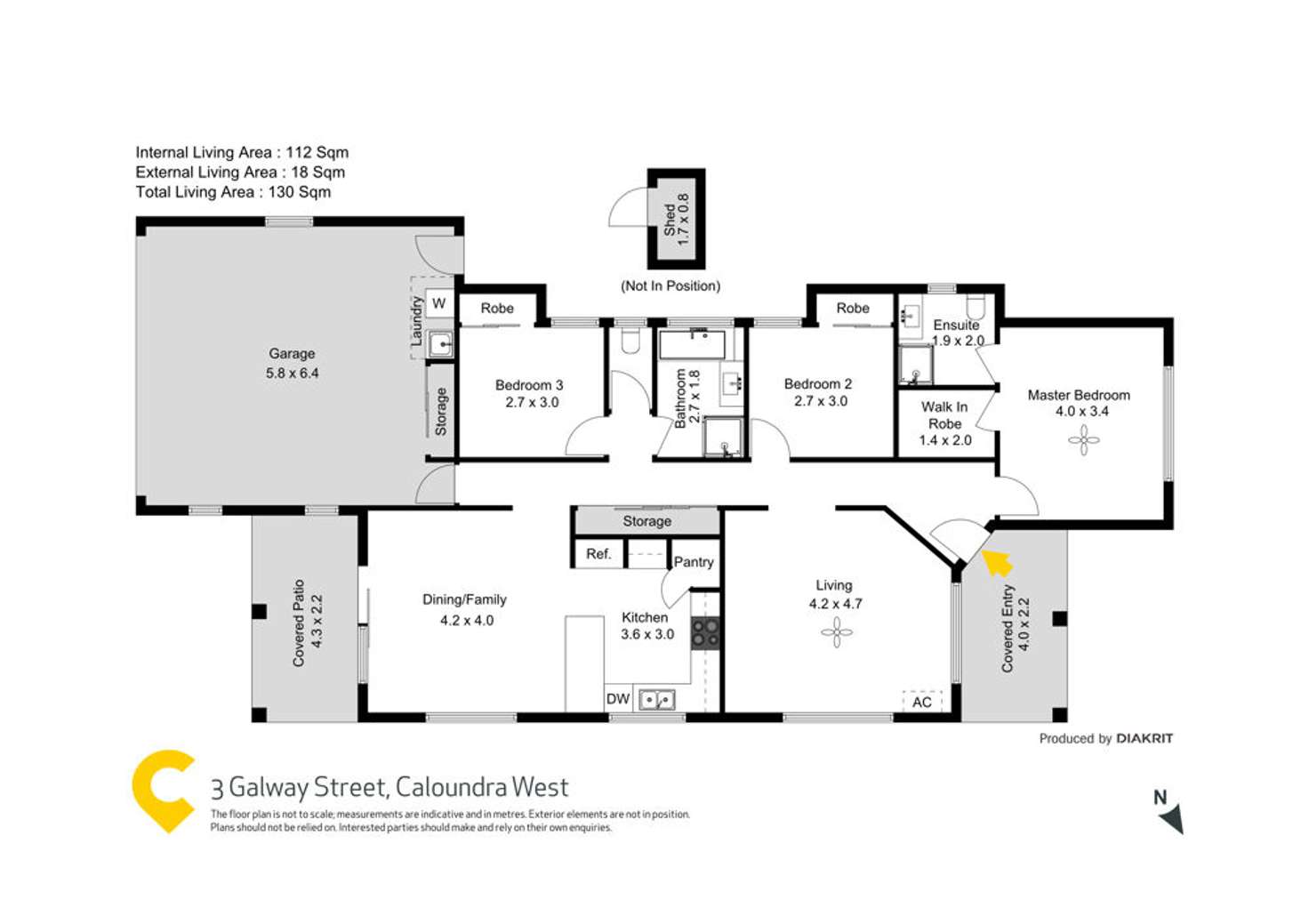 Floorplan of Homely house listing, 3 Galway Street, Caloundra West QLD 4551