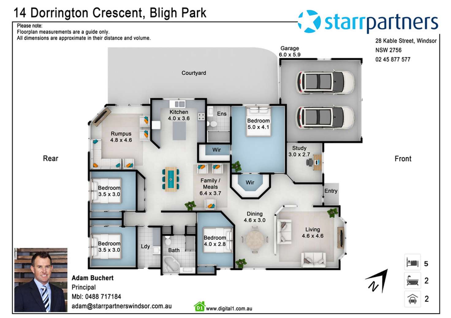 Floorplan of Homely house listing, 14 Dorrington Crescent, Bligh Park NSW 2756
