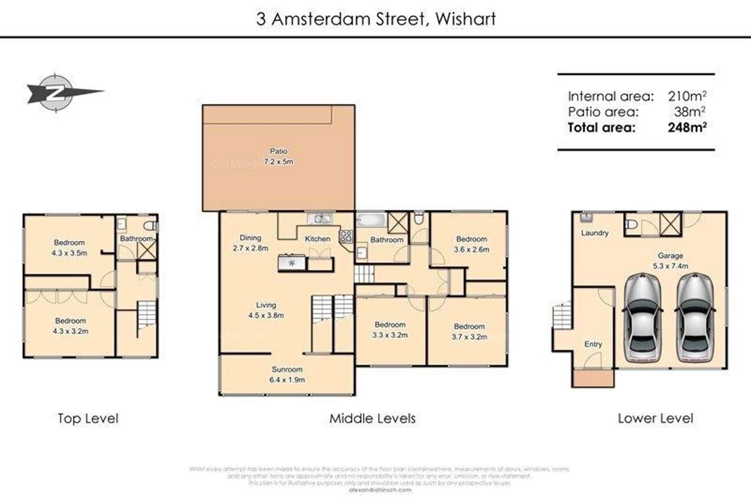 Floorplan of Homely house listing, 3 Amsterdam Street, Wishart QLD 4122