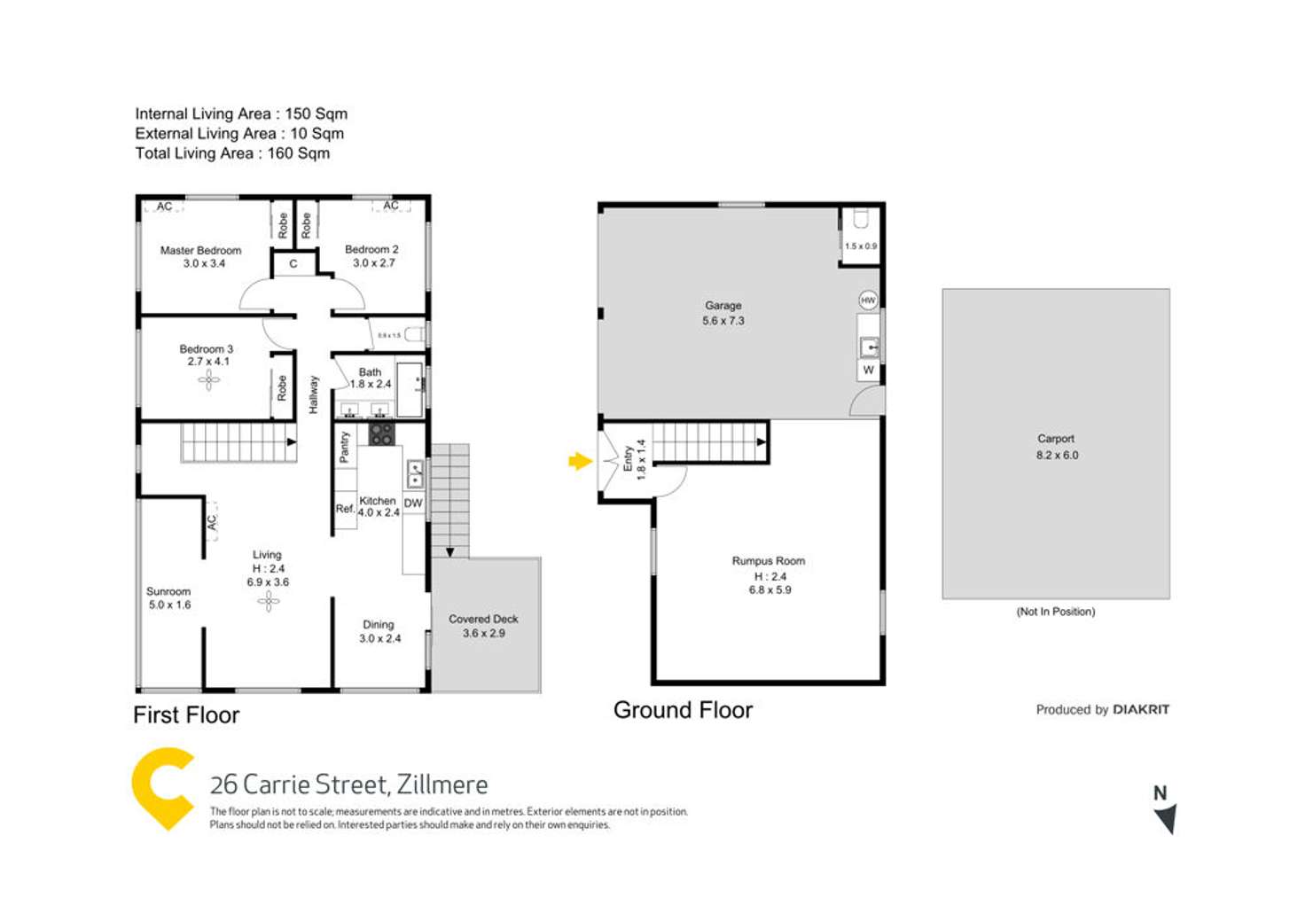 Floorplan of Homely house listing, 26 Carrie Street, Zillmere QLD 4034
