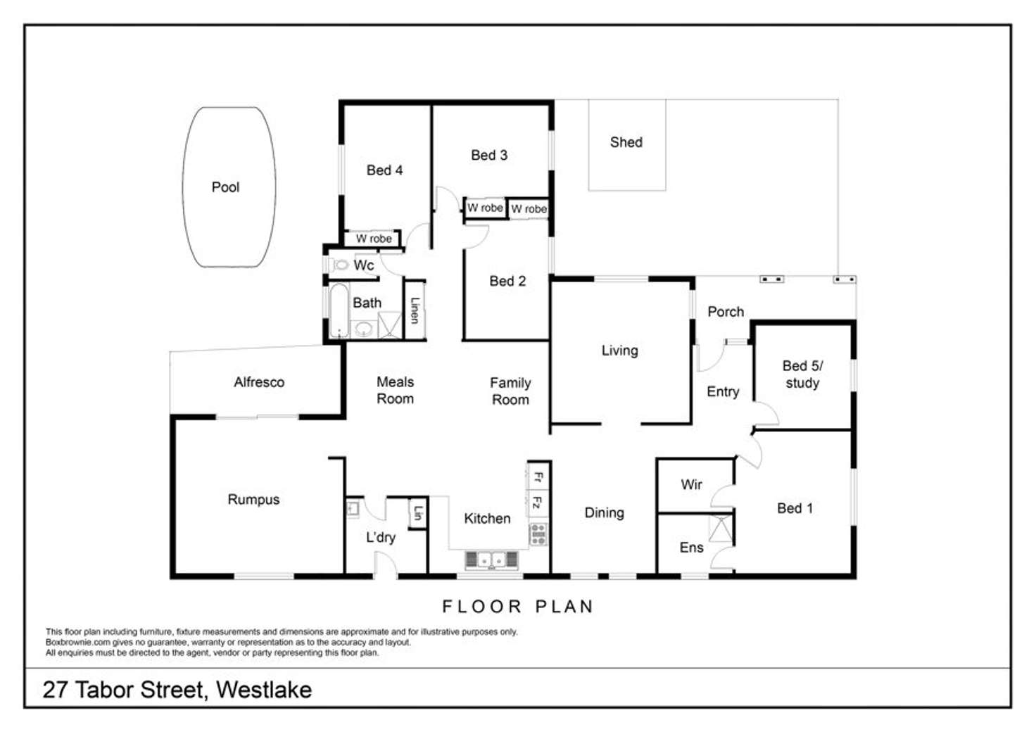 Floorplan of Homely house listing, 27 Tabor Street, Westlake QLD 4074