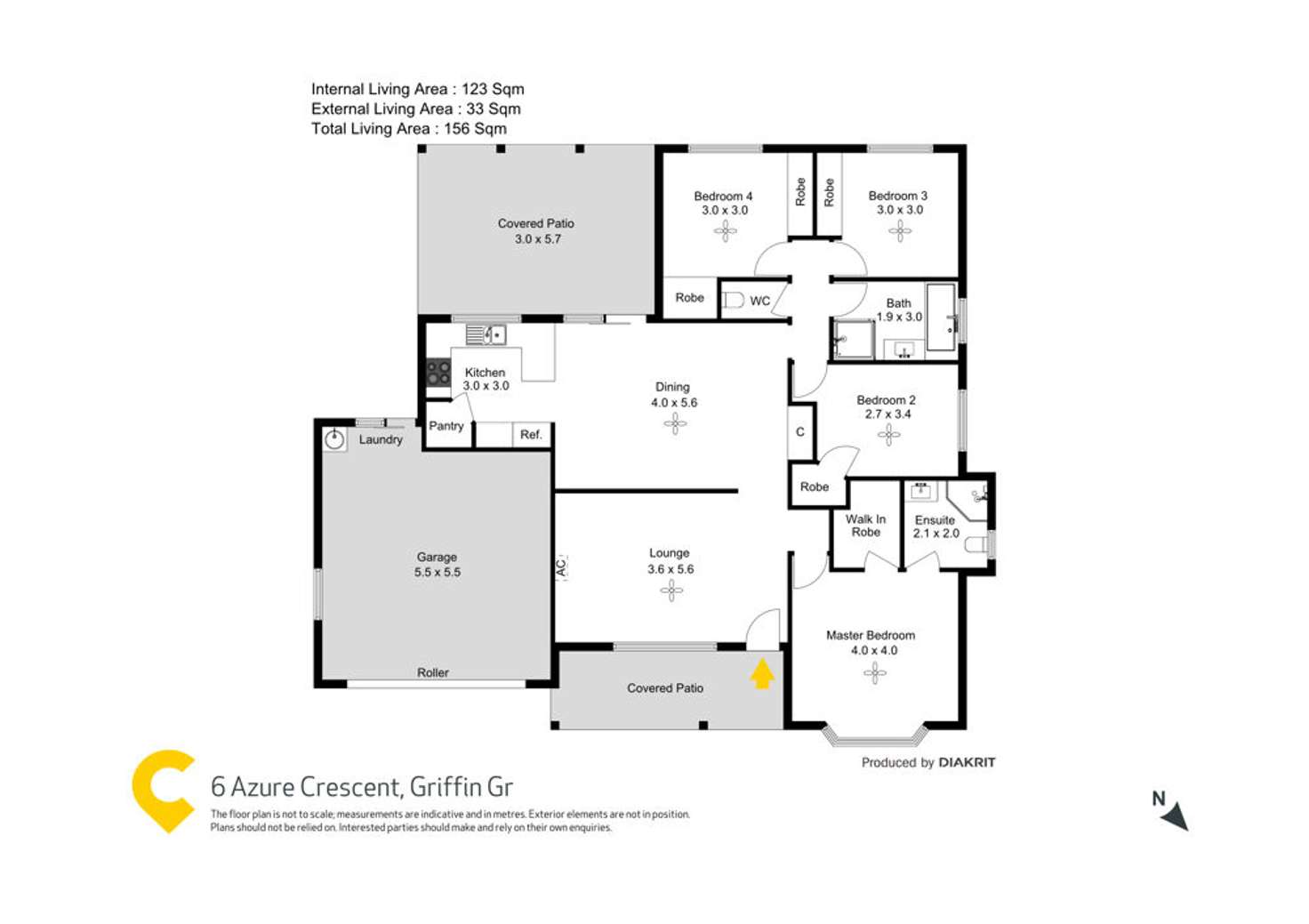 Floorplan of Homely house listing, 6 Azure Crescent, Griffin QLD 4503