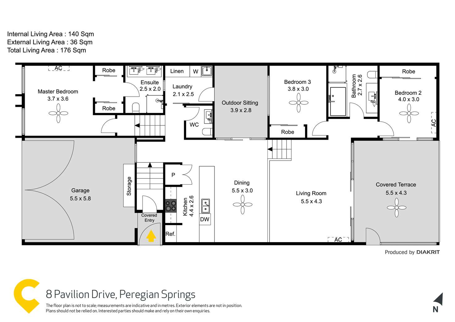 Floorplan of Homely house listing, 8 Pavilion Drive, Peregian Springs QLD 4573