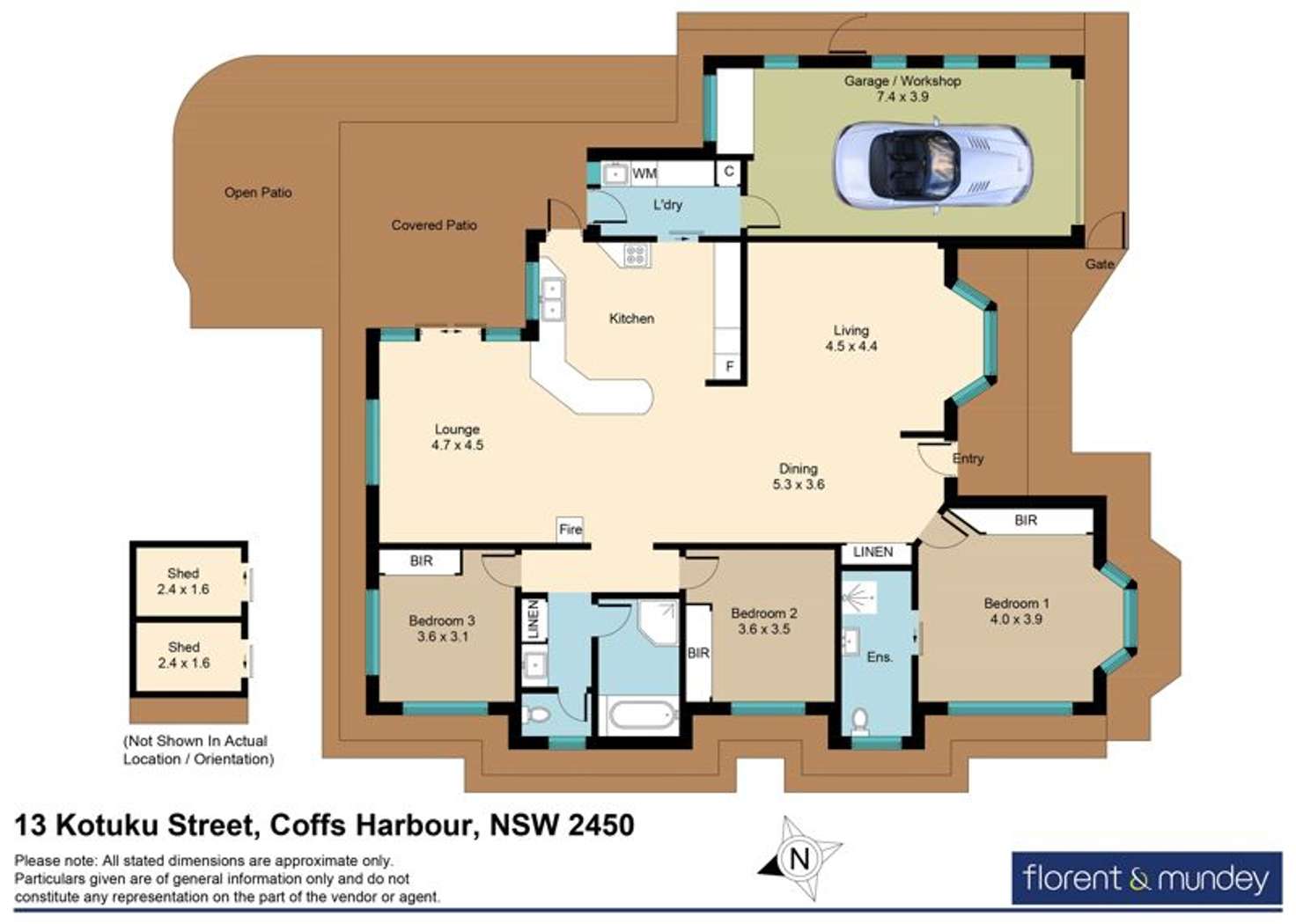 Floorplan of Homely house listing, 13 Kotuku St, Coffs Harbour NSW 2450