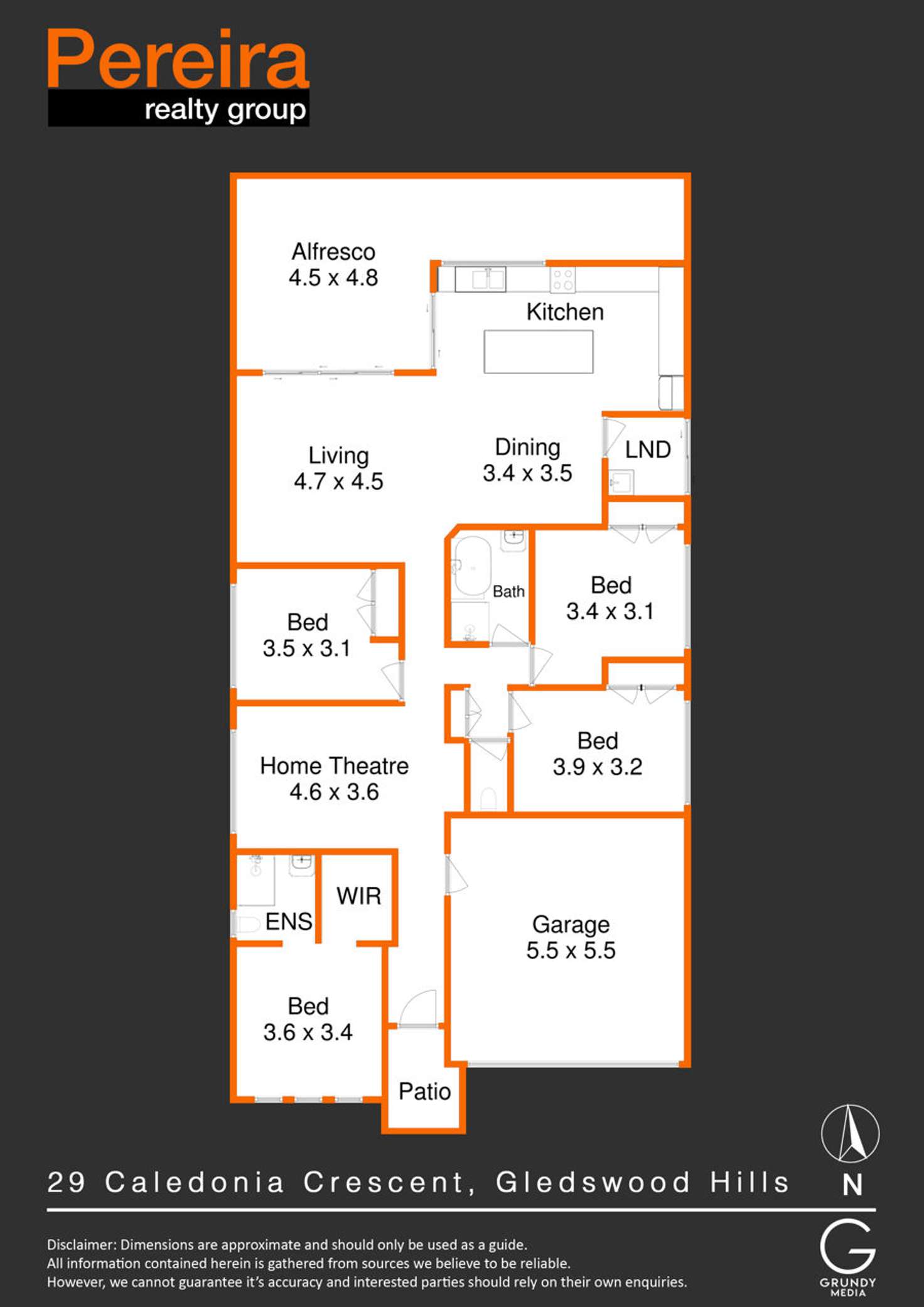 Floorplan of Homely house listing, 29 Caledonia Crescent, Gledswood Hills NSW 2557