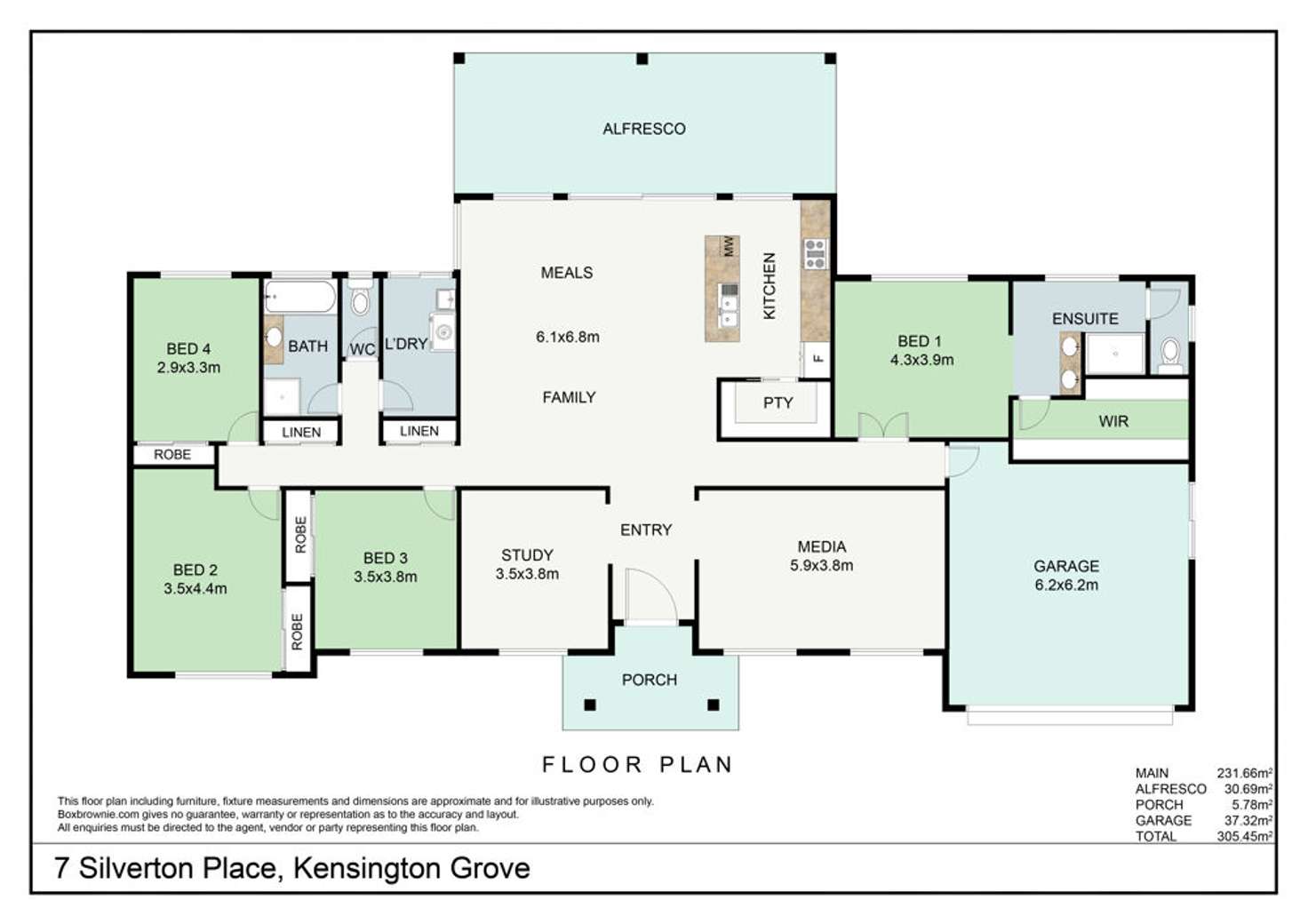 Floorplan of Homely house listing, 7 Silverton Place, Kensington Grove QLD 4341