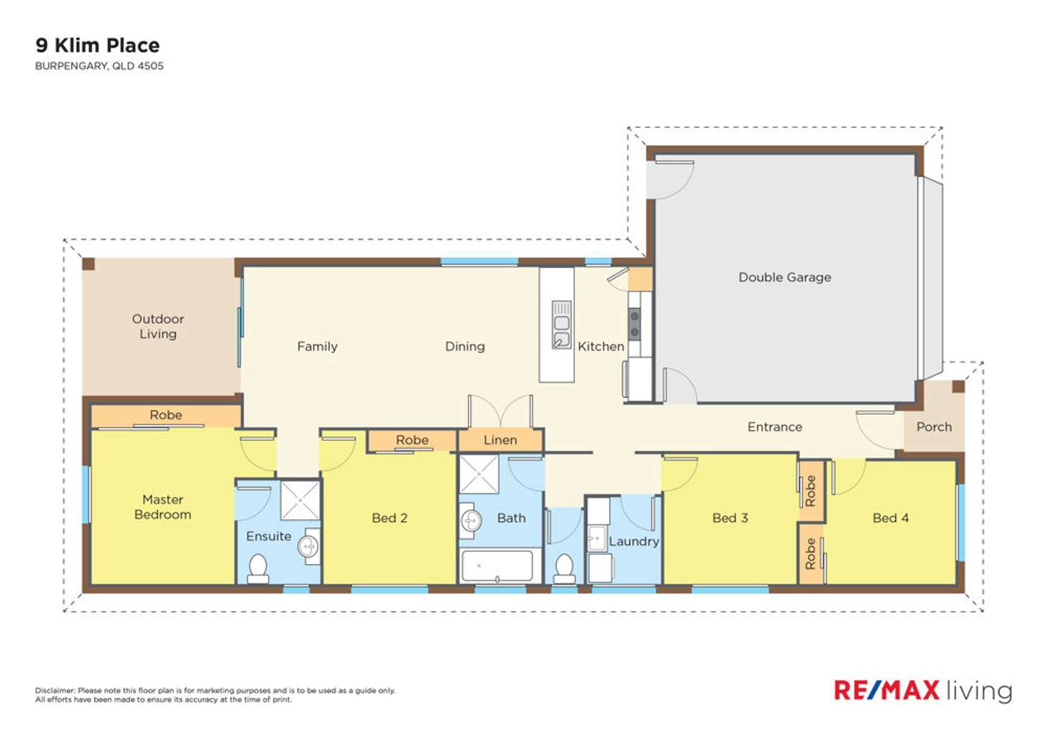 Floorplan of Homely house listing, 9 Klim Place, Burpengary QLD 4505