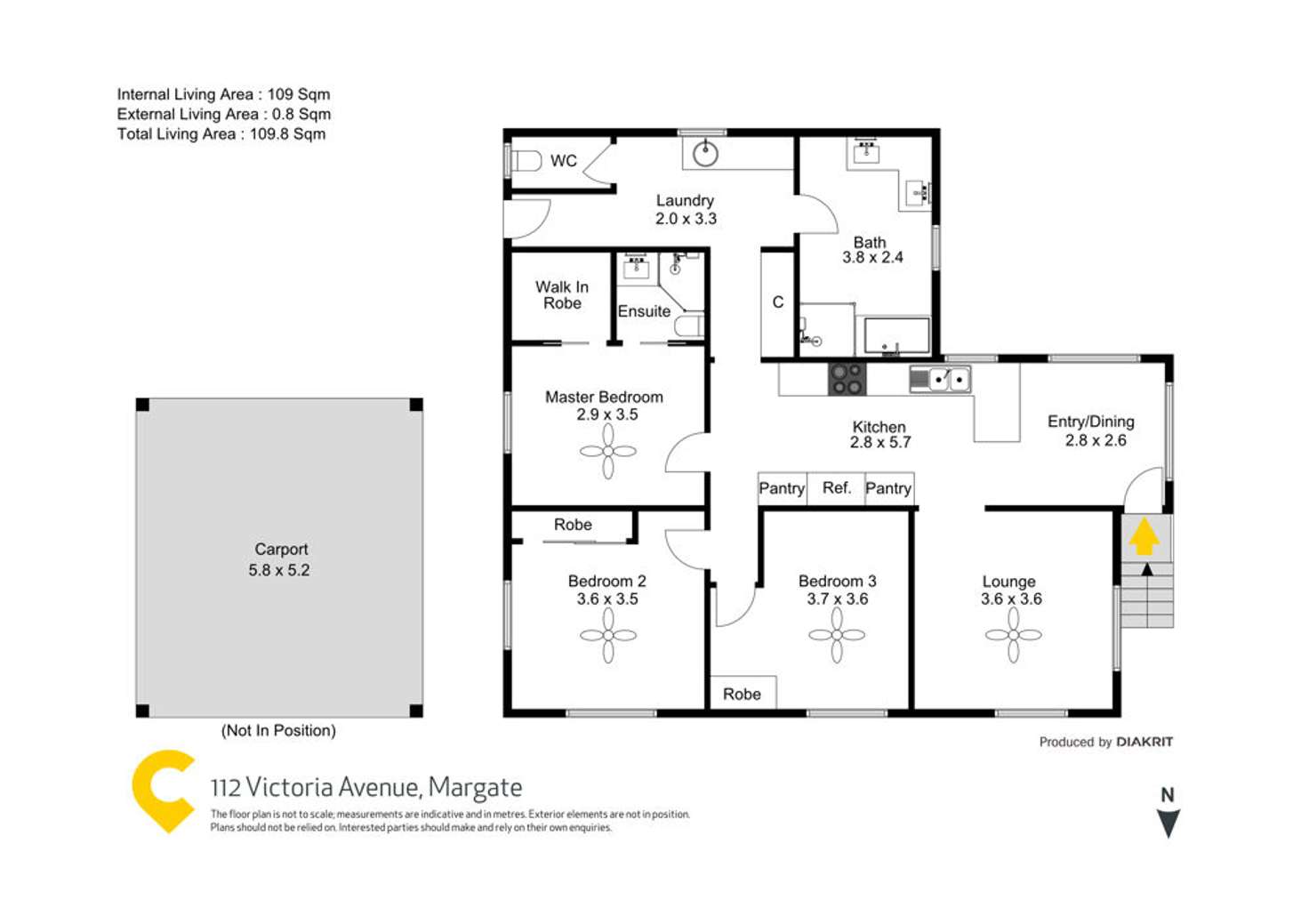 Floorplan of Homely house listing, 112 Victoria Avenue, Margate QLD 4019