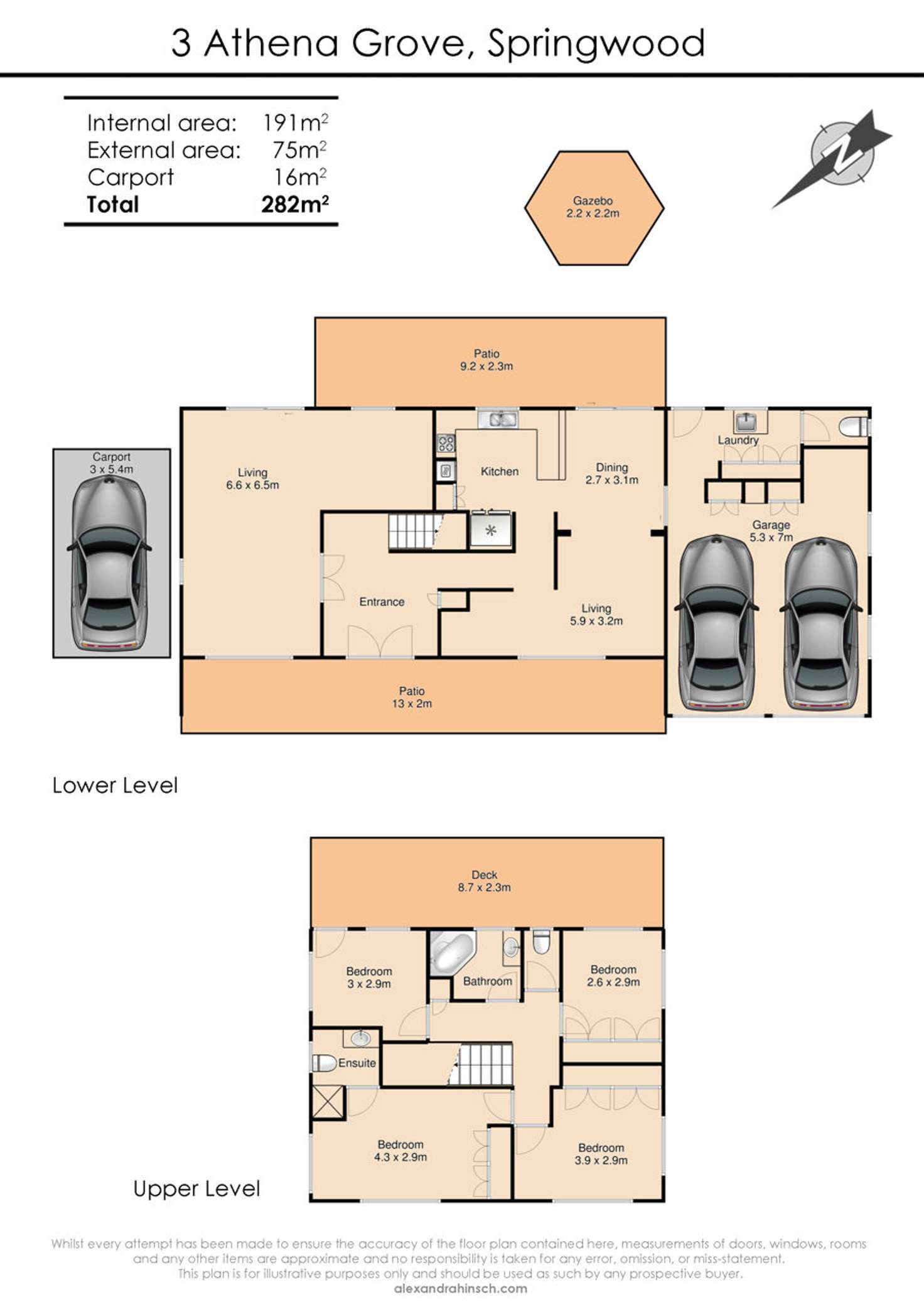 Floorplan of Homely house listing, 3 Athena Grove, Springwood QLD 4127
