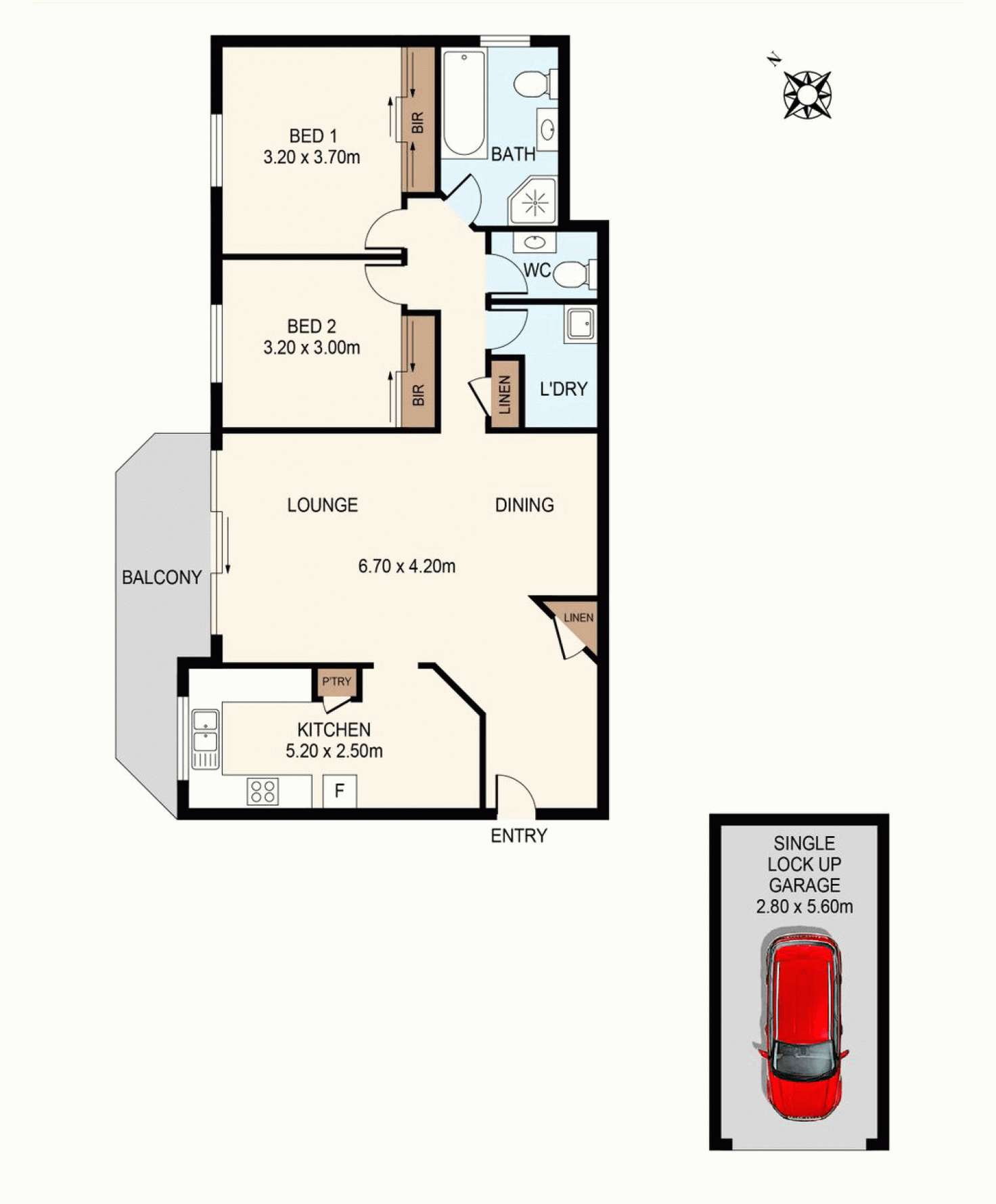 Floorplan of Homely apartment listing, 22/13 Carlingford Road, Epping NSW 2121