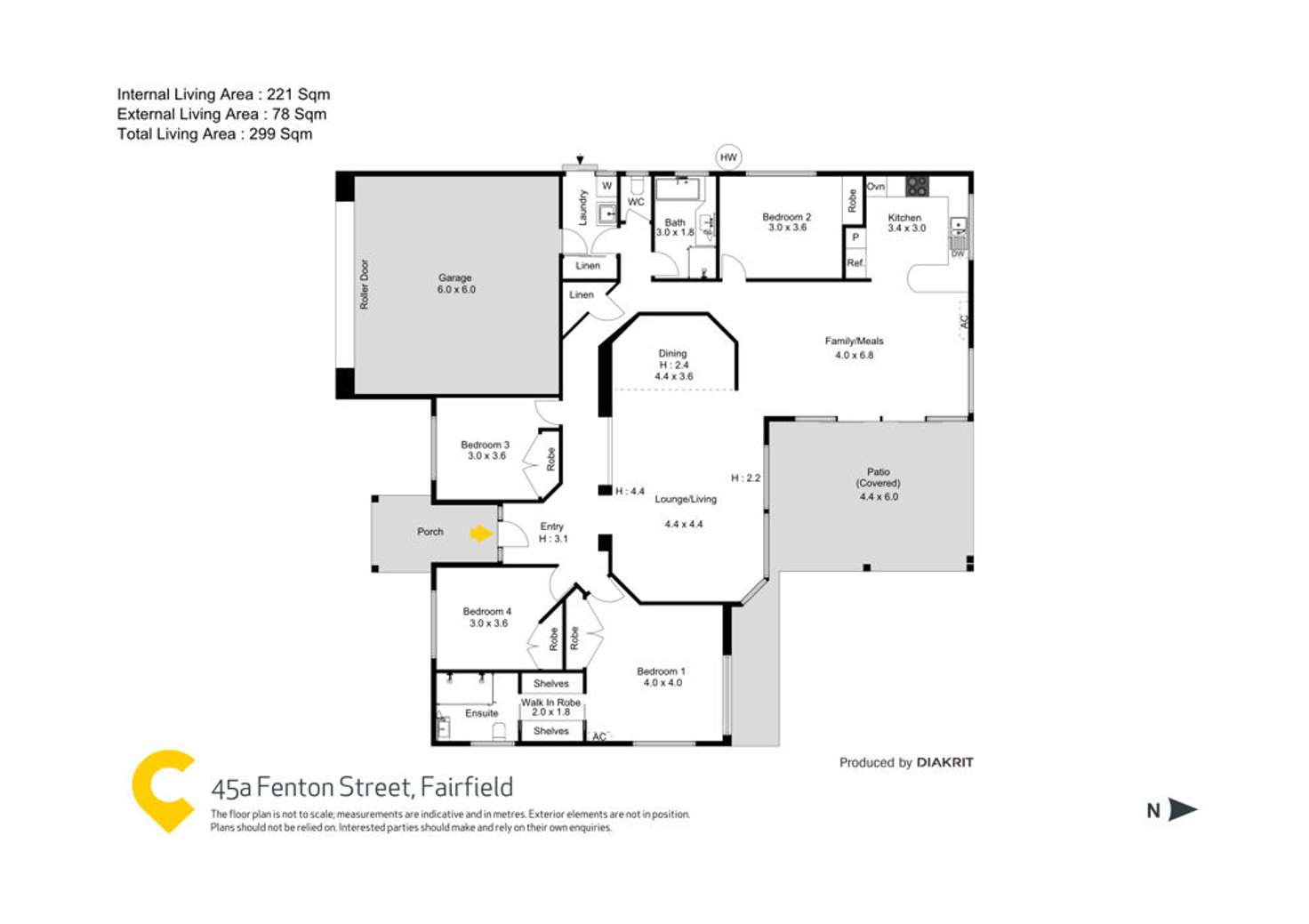 Floorplan of Homely house listing, 45A Fenton Street, Fairfield QLD 4103