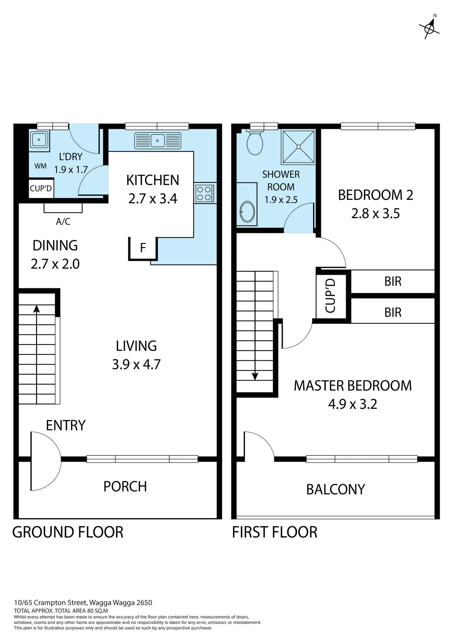Floorplan of Homely house listing, 10/65 Crampton Street, Wagga Wagga NSW 2650