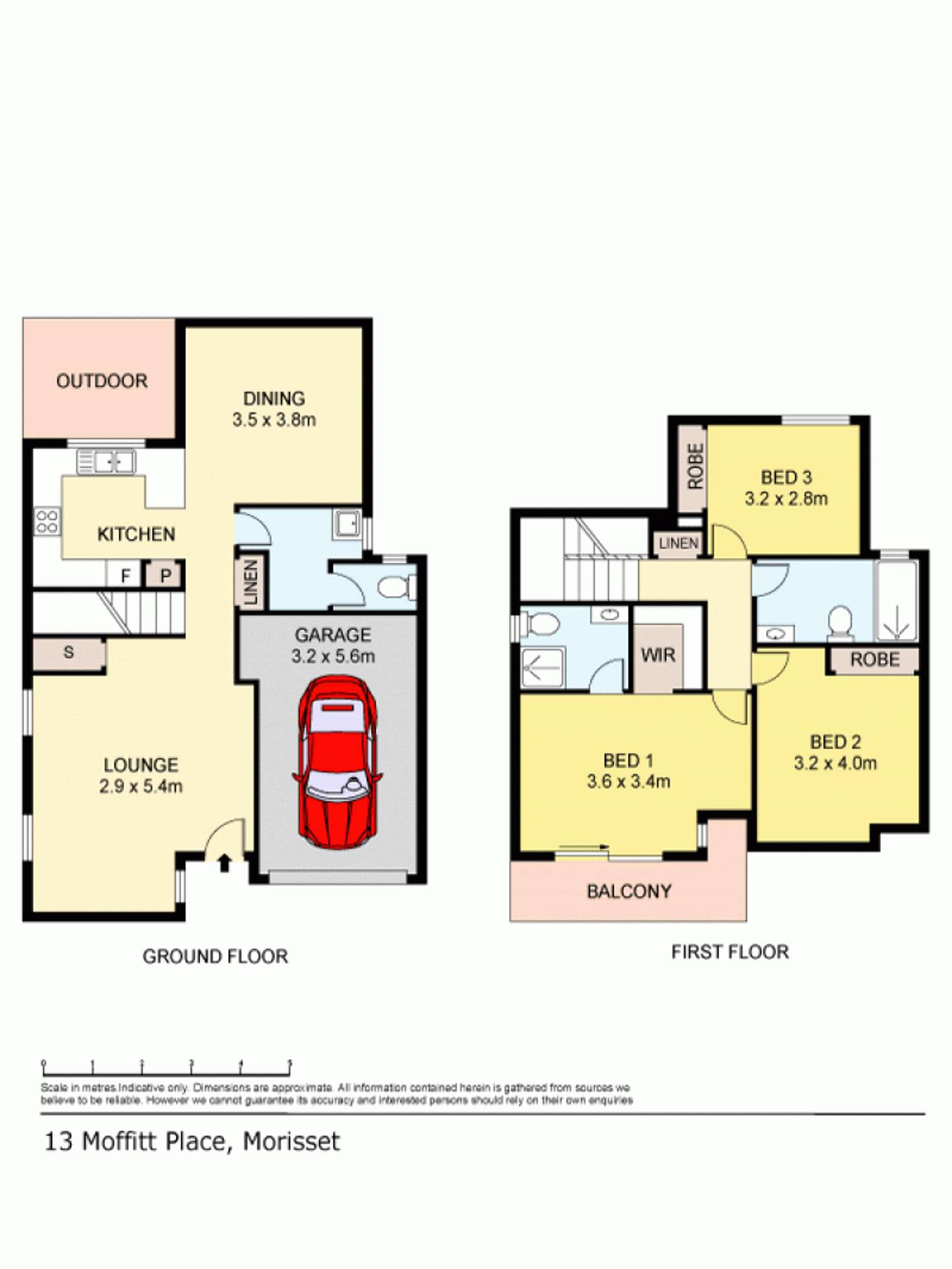 Floorplan of Homely townhouse listing, 13 Moffitt Place, Morisset NSW 2264