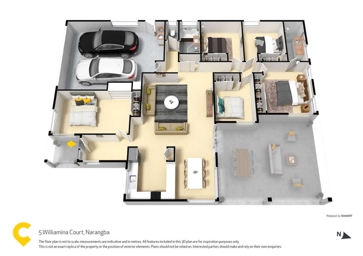 Floorplan of Homely house listing, 5 Williamina Court, Narangba QLD 4504