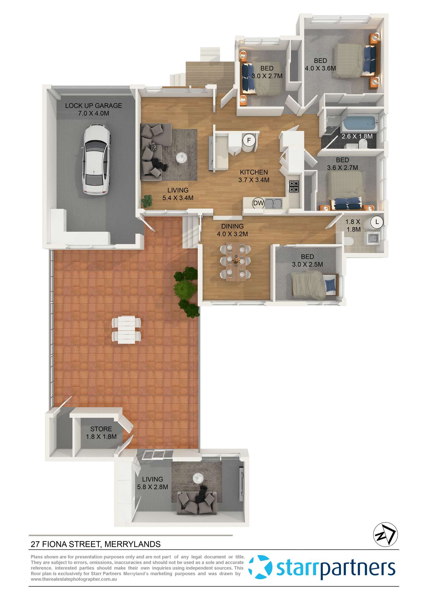 Floorplan of Homely house listing, 27 Fiona Street, Woodpark NSW 2164