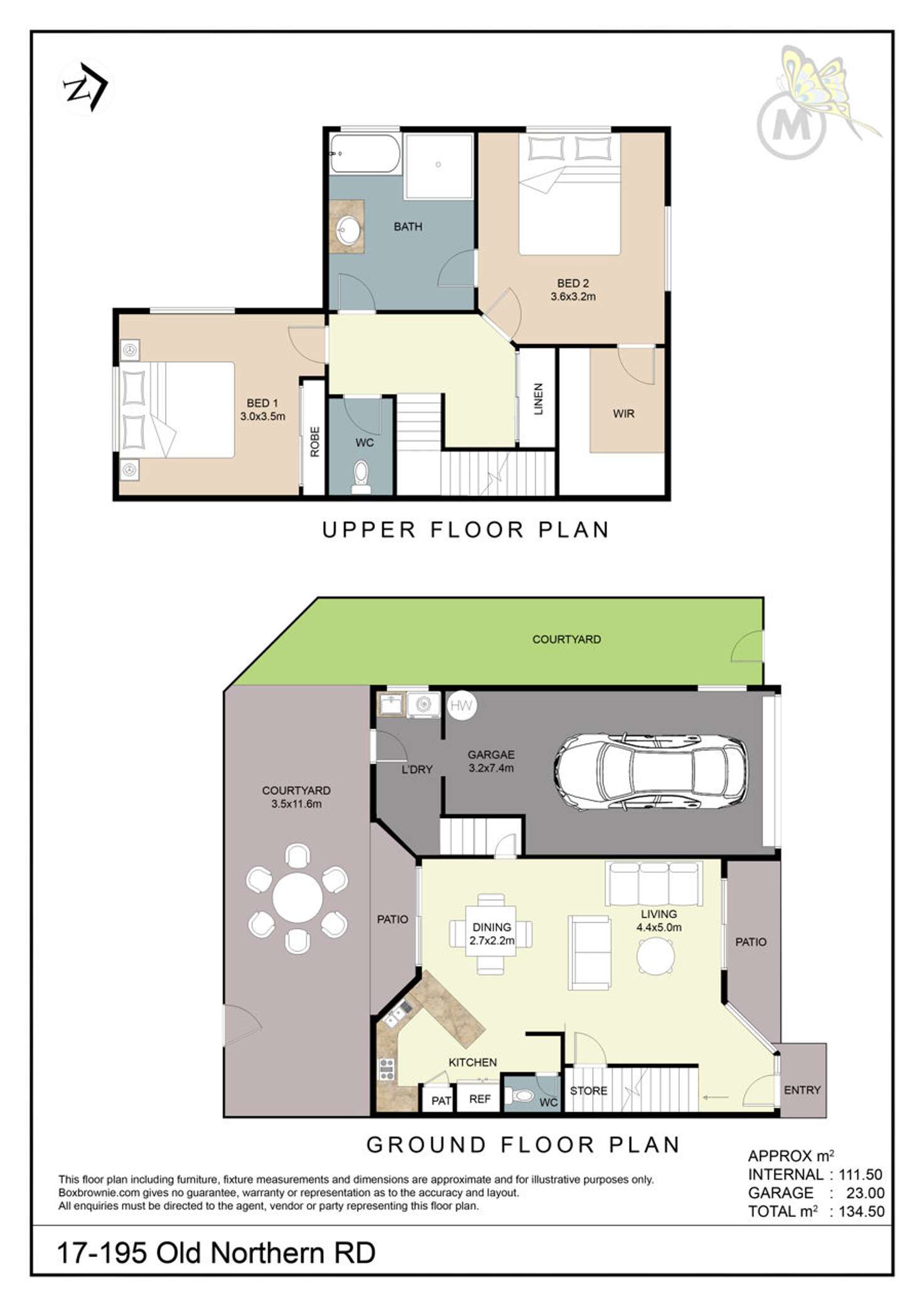 Floorplan of Homely townhouse listing, 17/195 Old Northern Road, Mcdowall QLD 4053