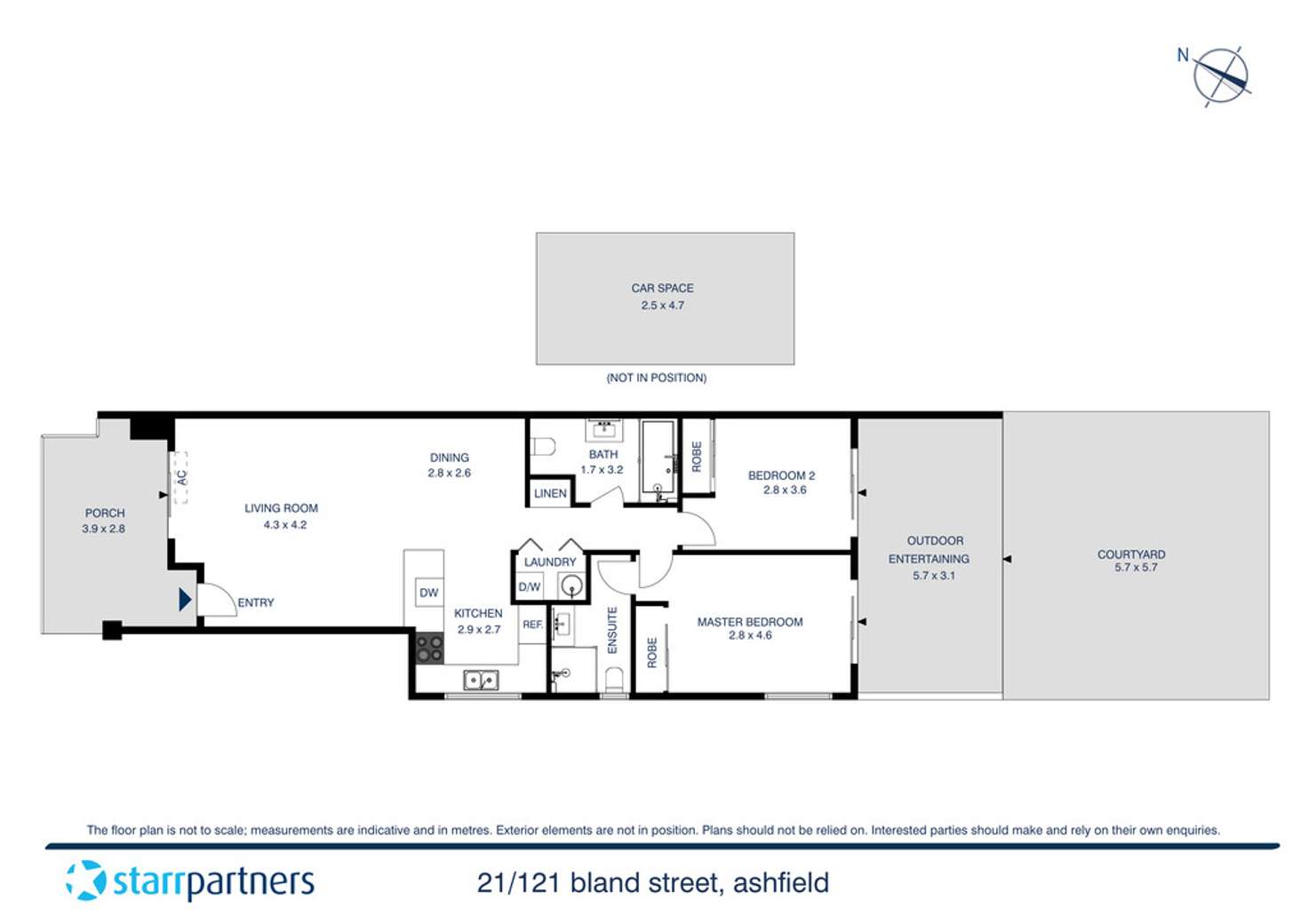 Floorplan of Homely unit listing, 21/121 Bland Street, Ashfield NSW 2131