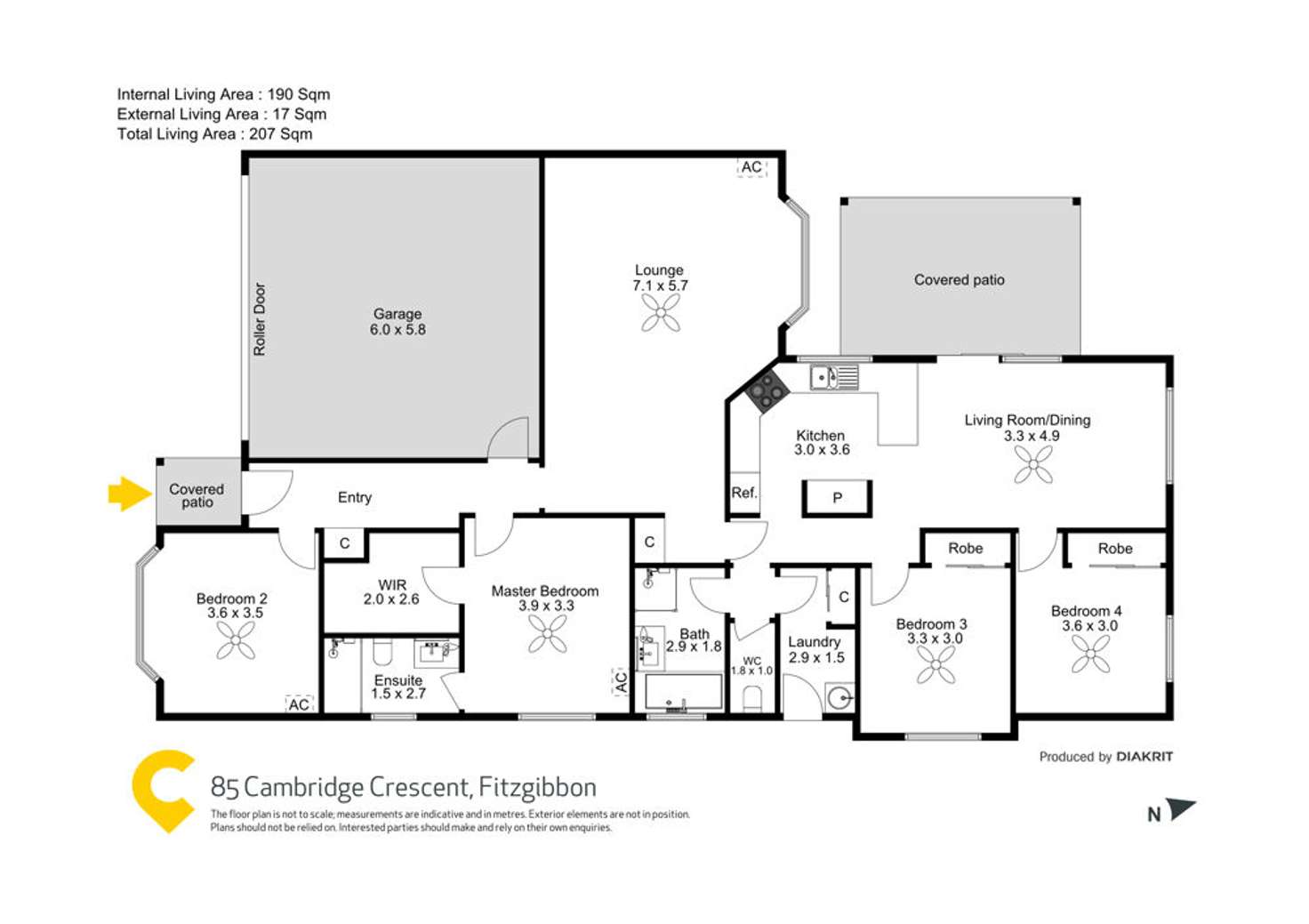 Floorplan of Homely house listing, 85 Cambridge Crescent, Fitzgibbon QLD 4018