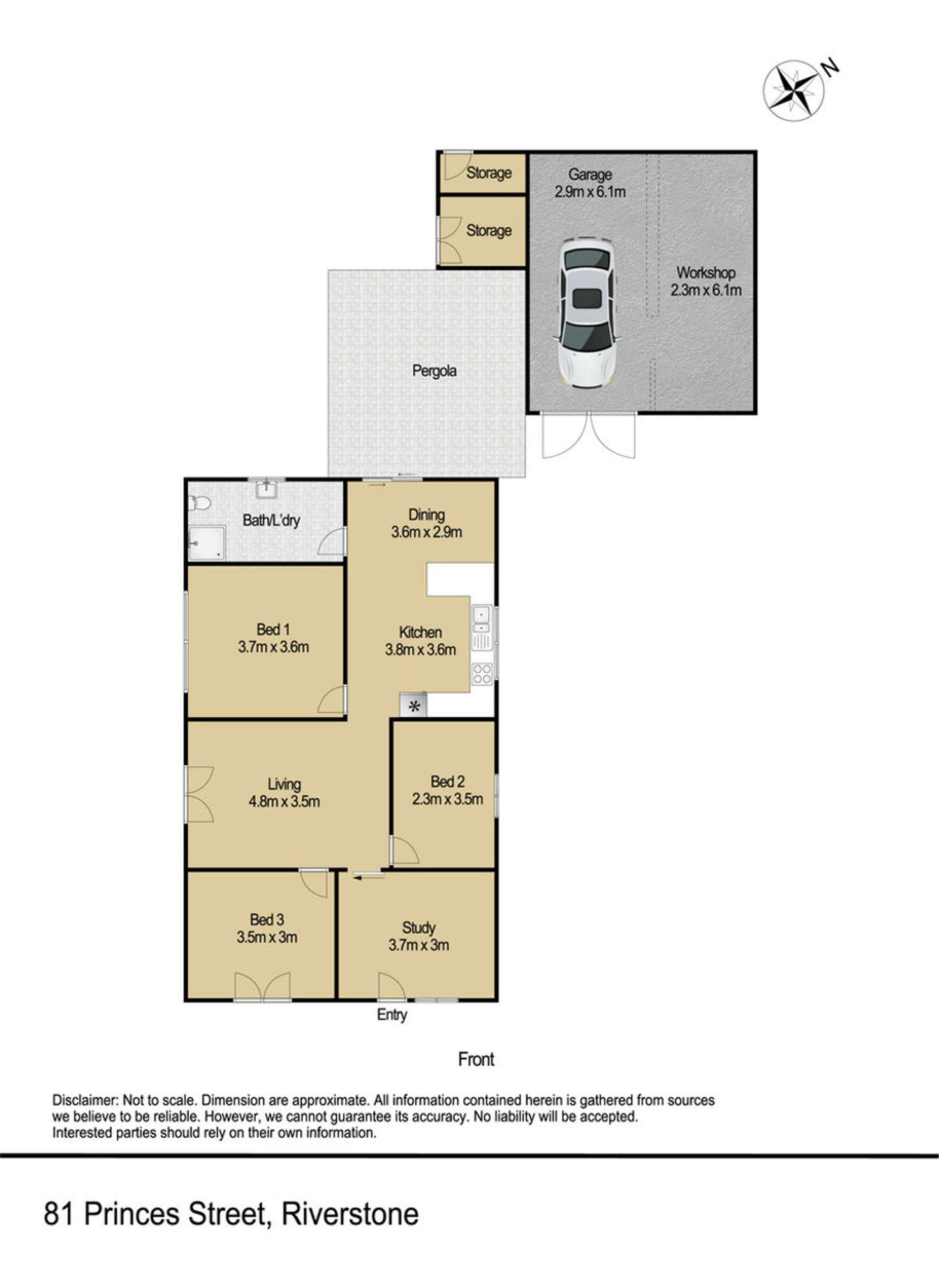 Floorplan of Homely house listing, .81 Princes Street, Riverstone NSW 2765