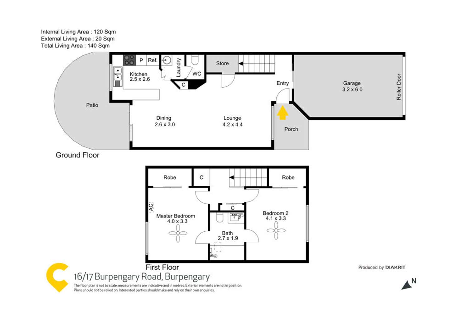 Floorplan of Homely townhouse listing, 16/17-19 Burpengary Road, Burpengary QLD 4505