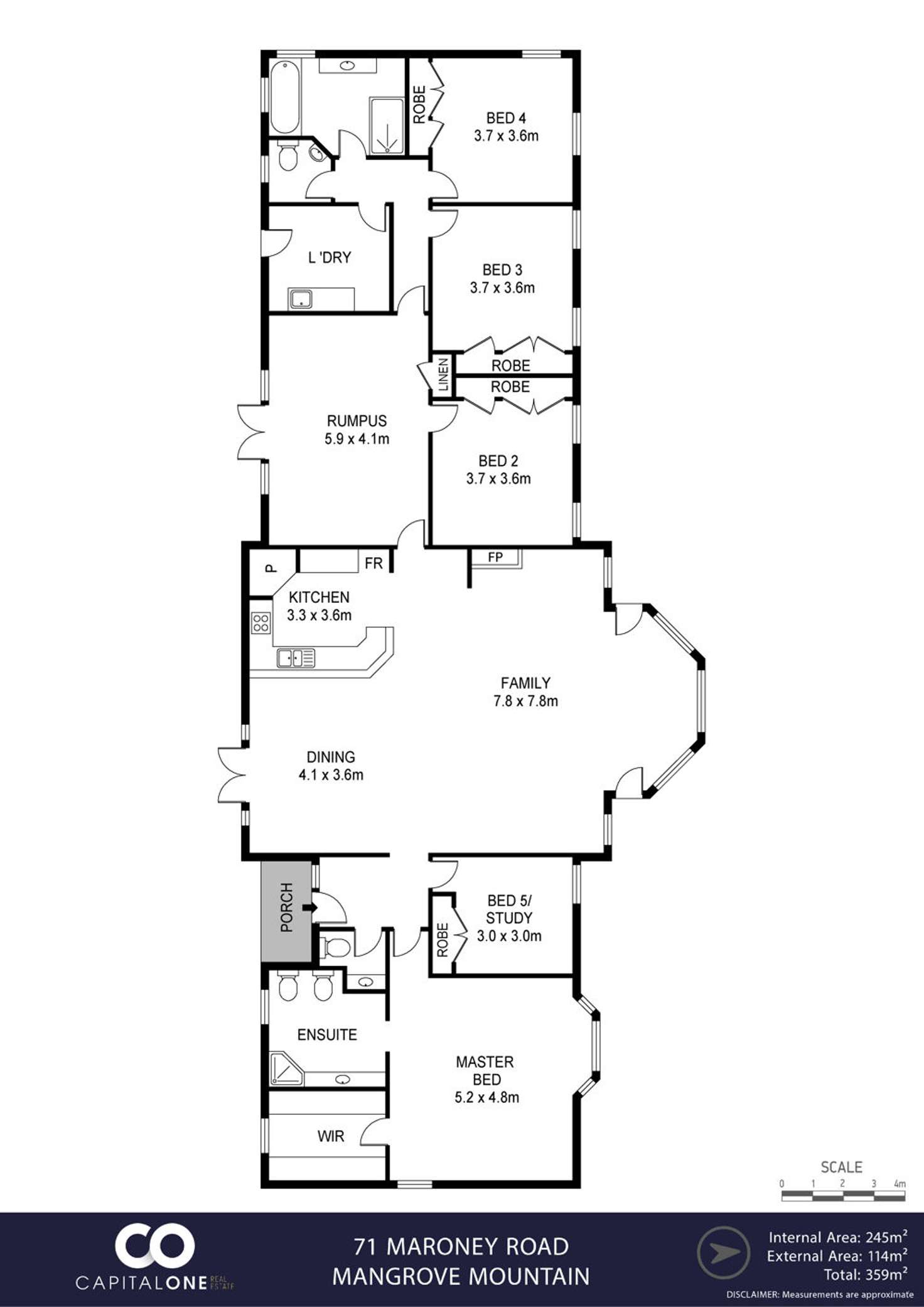 Floorplan of Homely acreageSemiRural listing, 71 Maroney Road, Mangrove Mountain NSW 2250
